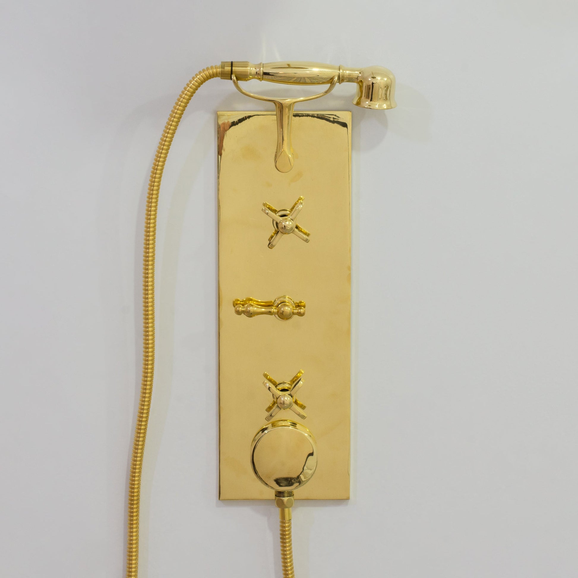 Solid Brass Built - In Shower System – Concealed Rainfall Showerhead with Handheld – Wall - Mounted Shower Set - Insideast