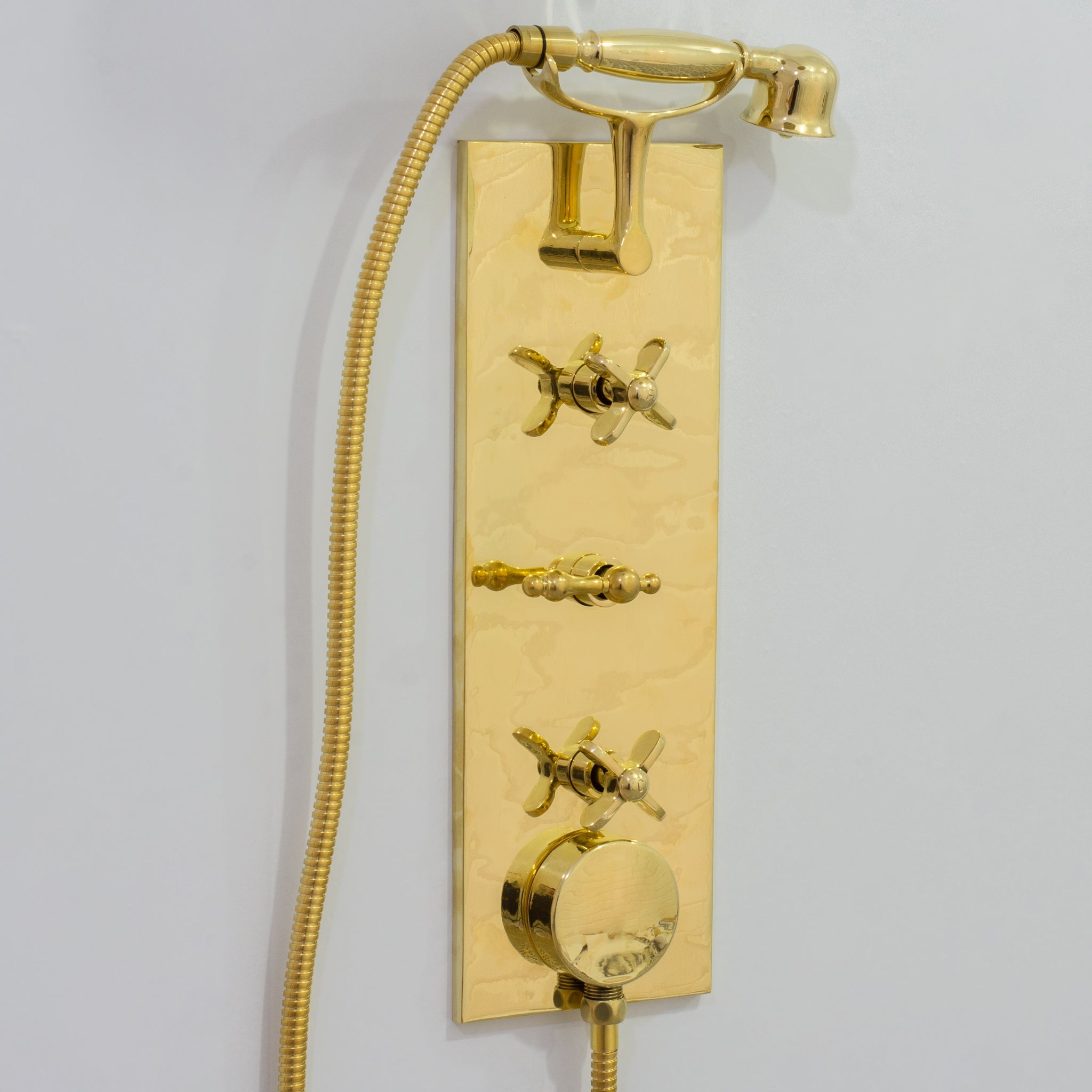 Solid Brass Built - In Shower System – Concealed Rainfall Showerhead with Handheld – Wall - Mounted Shower Set - Insideast