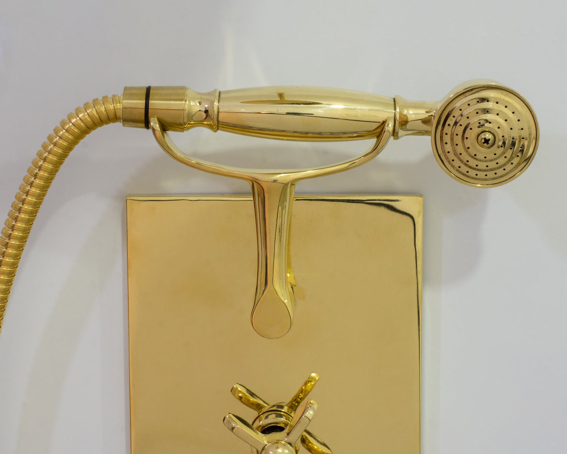 Solid Brass Built - In Shower System – Concealed Rainfall Showerhead with Handheld – Wall - Mounted Shower Set - Insideast