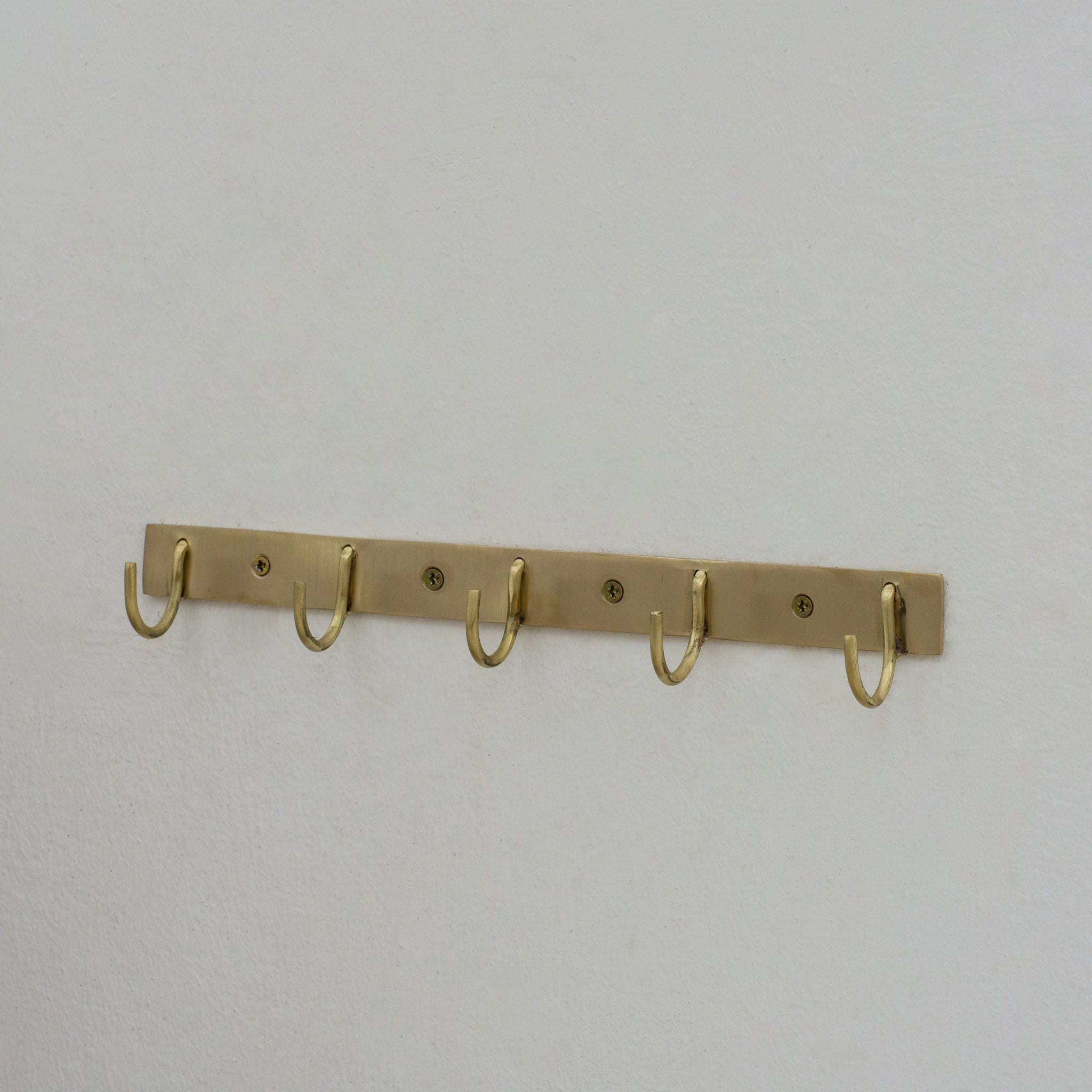 Solid Brass Coat Hooks Rack, Wall Mounted Hanger Hooks, Hallway Hooks - Insideast