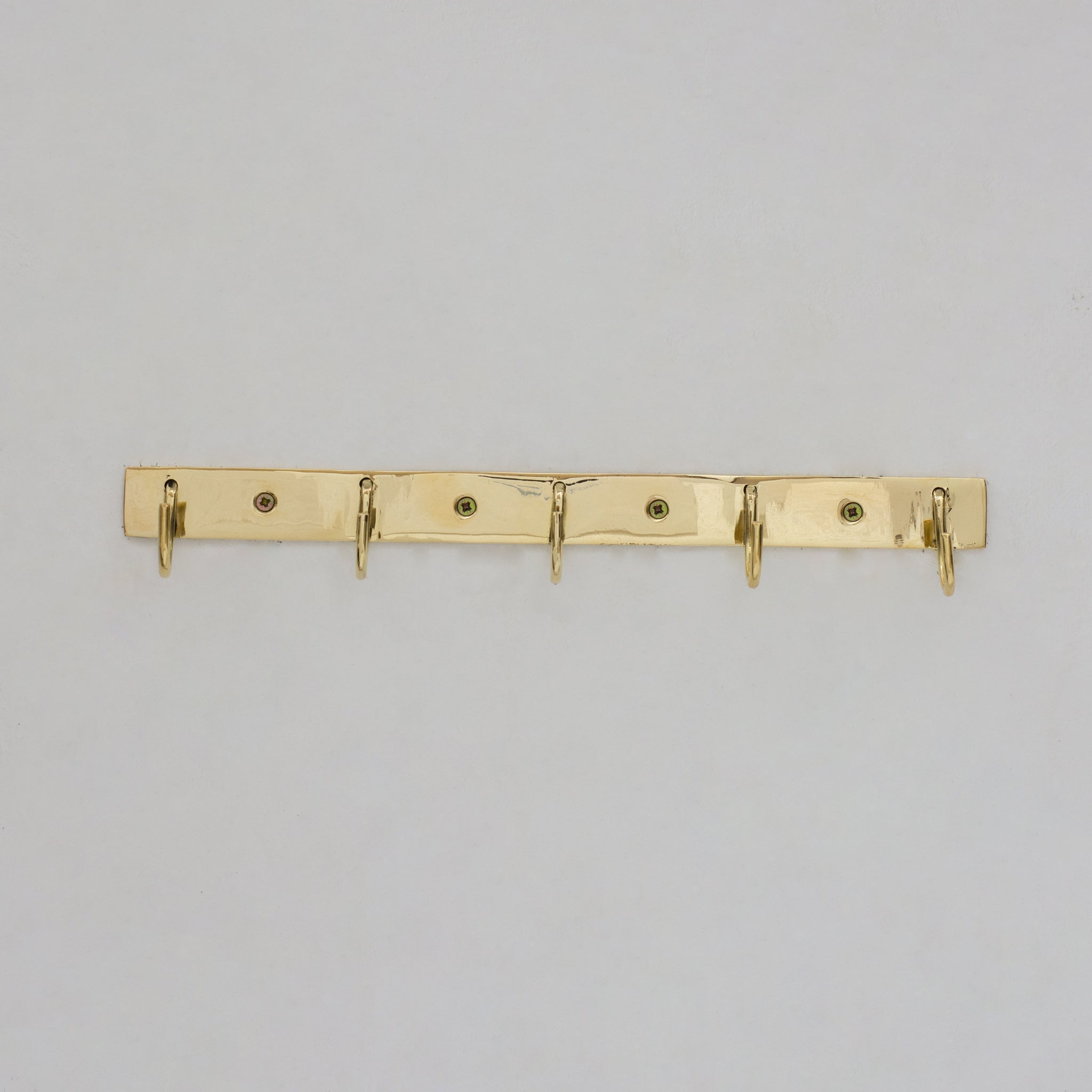 Solid Brass Coat Hooks Rack, Wall Mounted Hanger Hooks, Hallway Hooks - Insideast