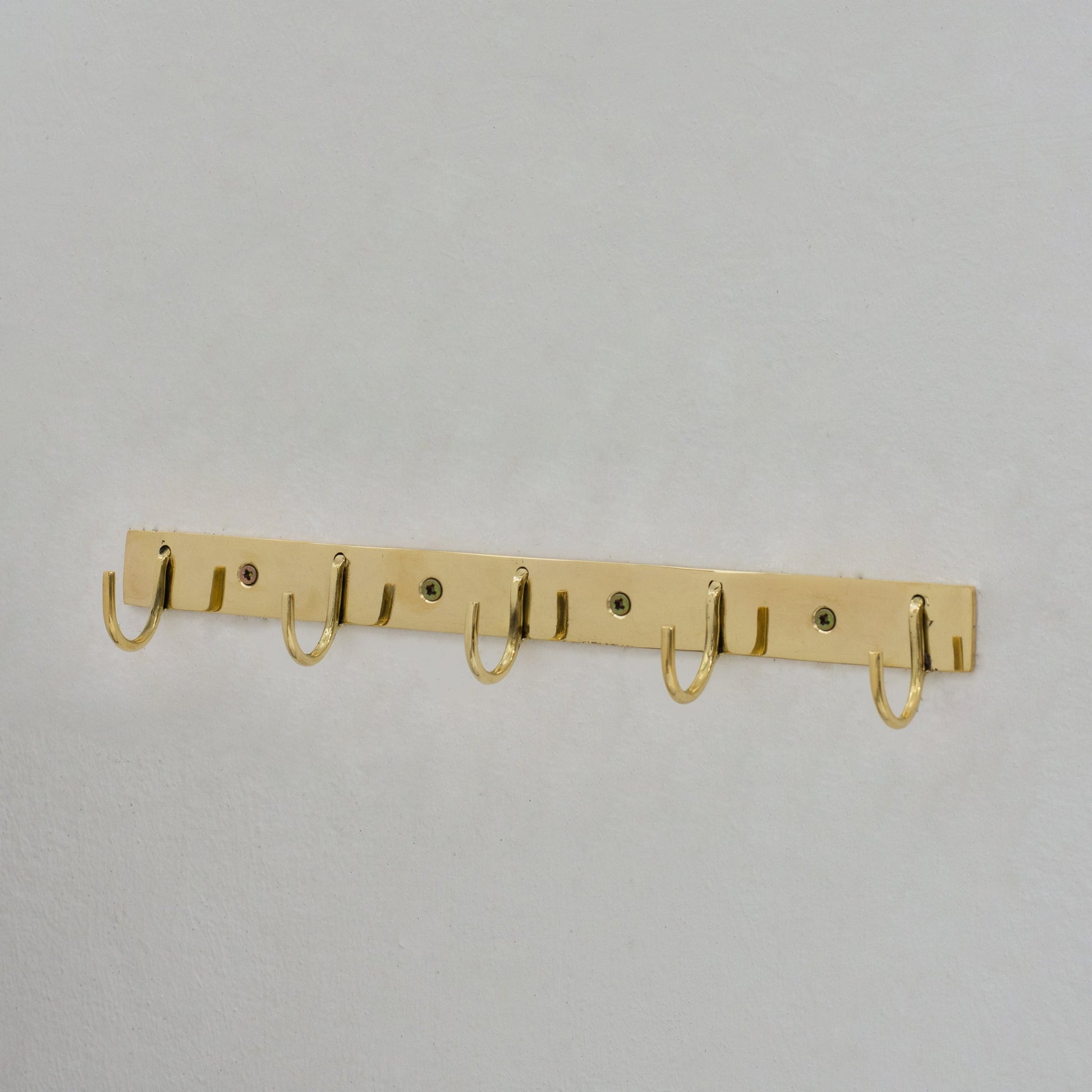 Solid Brass Coat Hooks Rack, Wall Mounted Hanger Hooks, Hallway Hooks - Insideast