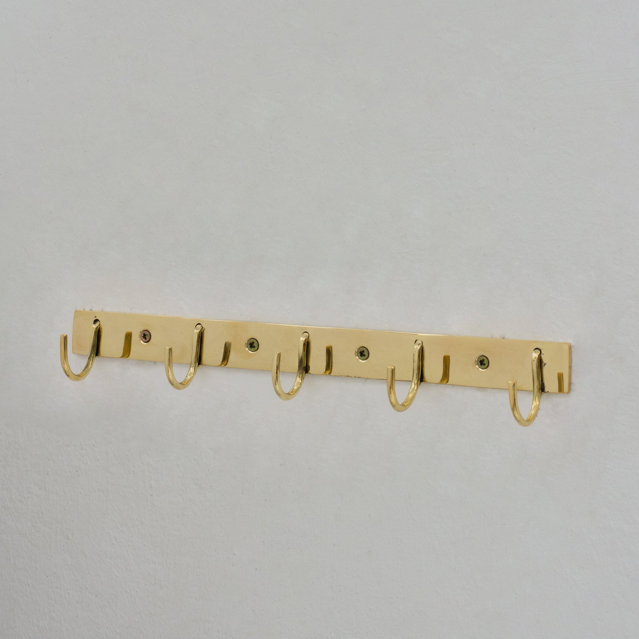 Solid Brass Coat Hooks Rack, Wall Mounted Hanger Hooks, Hallway Hooks - Insideast