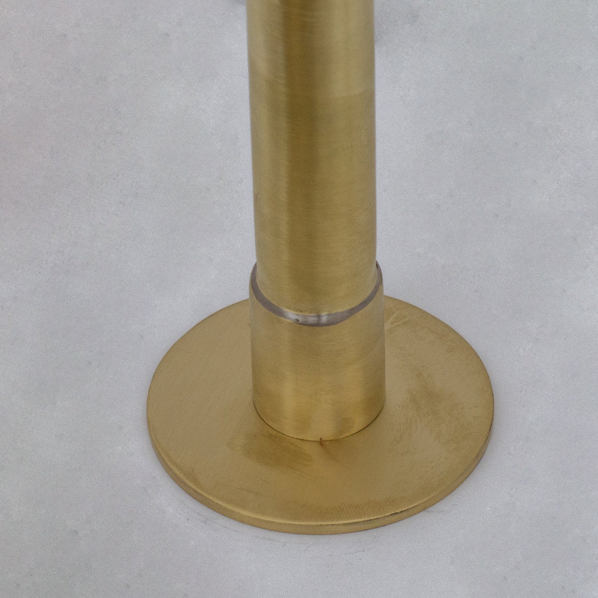 Solid Brass Deck - Mount Kitchen Bib Taps – Double Pillar Faucet Set for Hot & Cold Water - Insideast