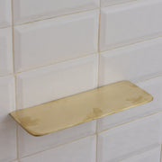 Solid Brass Floating Shelf | Wall - Mount Bathroom Shelf & Shower Soap Holder - Insideast
