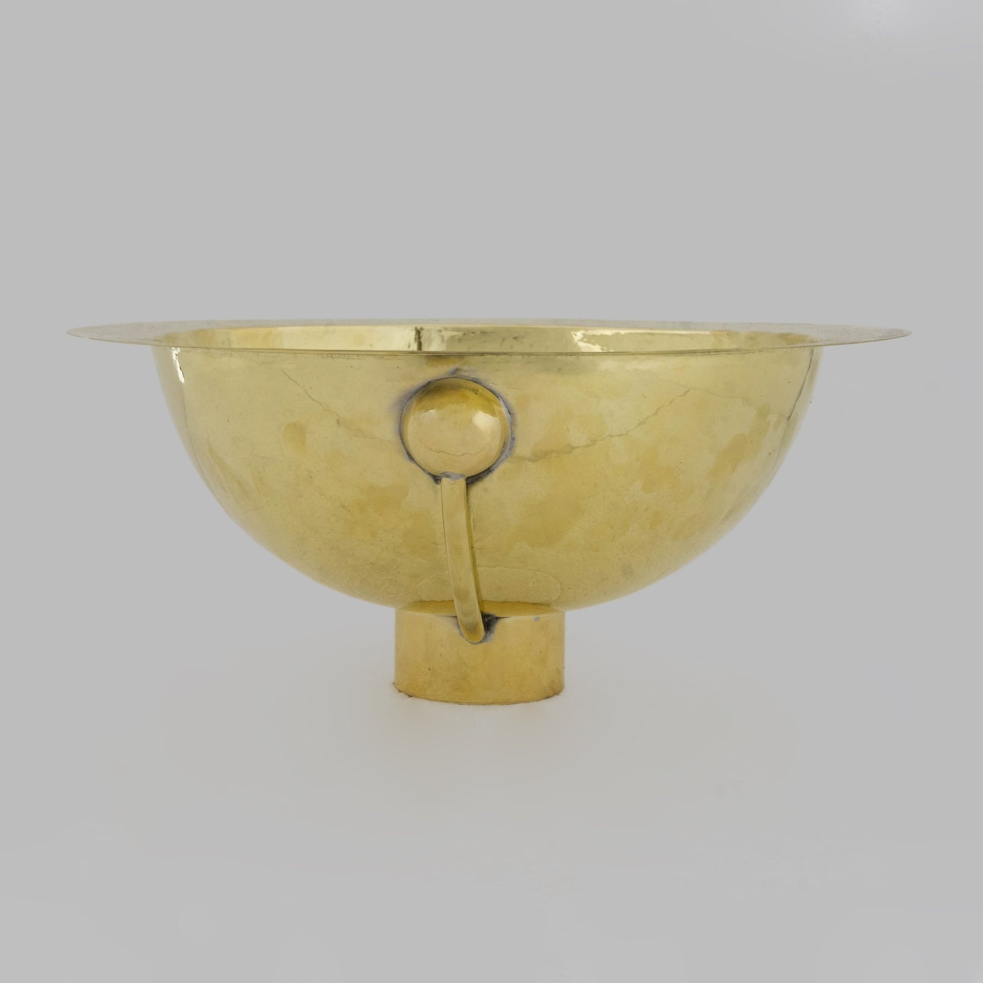 Solid Brass Hammered Sink, Bathroom Sink, Powder Room Sink, Handmade Undermount Sink - Insideast