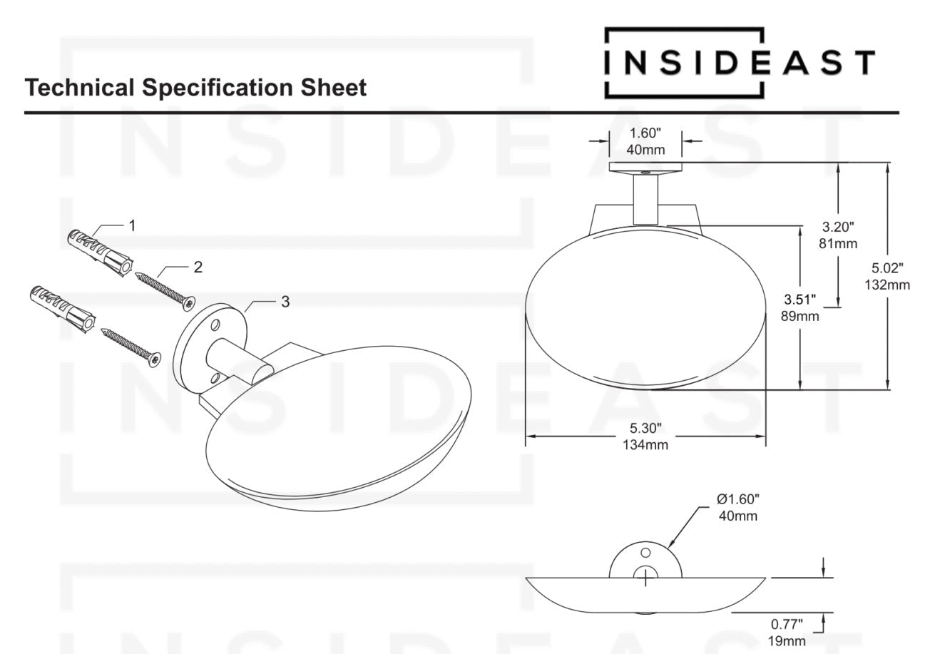 Solid Brass Soap Dish, Wall Soap Holder, Moroccan Handmade Brass Soap Dish - Insideast