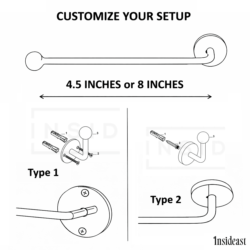 Solid Brass Toilet Paper Holder, Bathroom Tissue Holder - Insideast