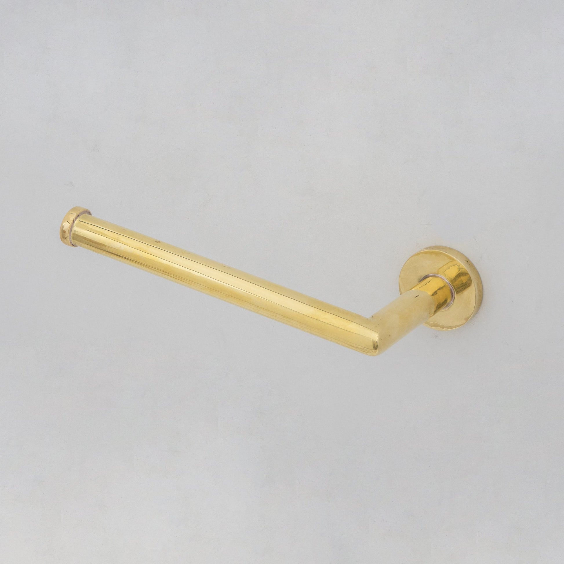 Solid Brass Toilet Paper Holder, Handcrafted Powder Room Roll Holder - Insideast