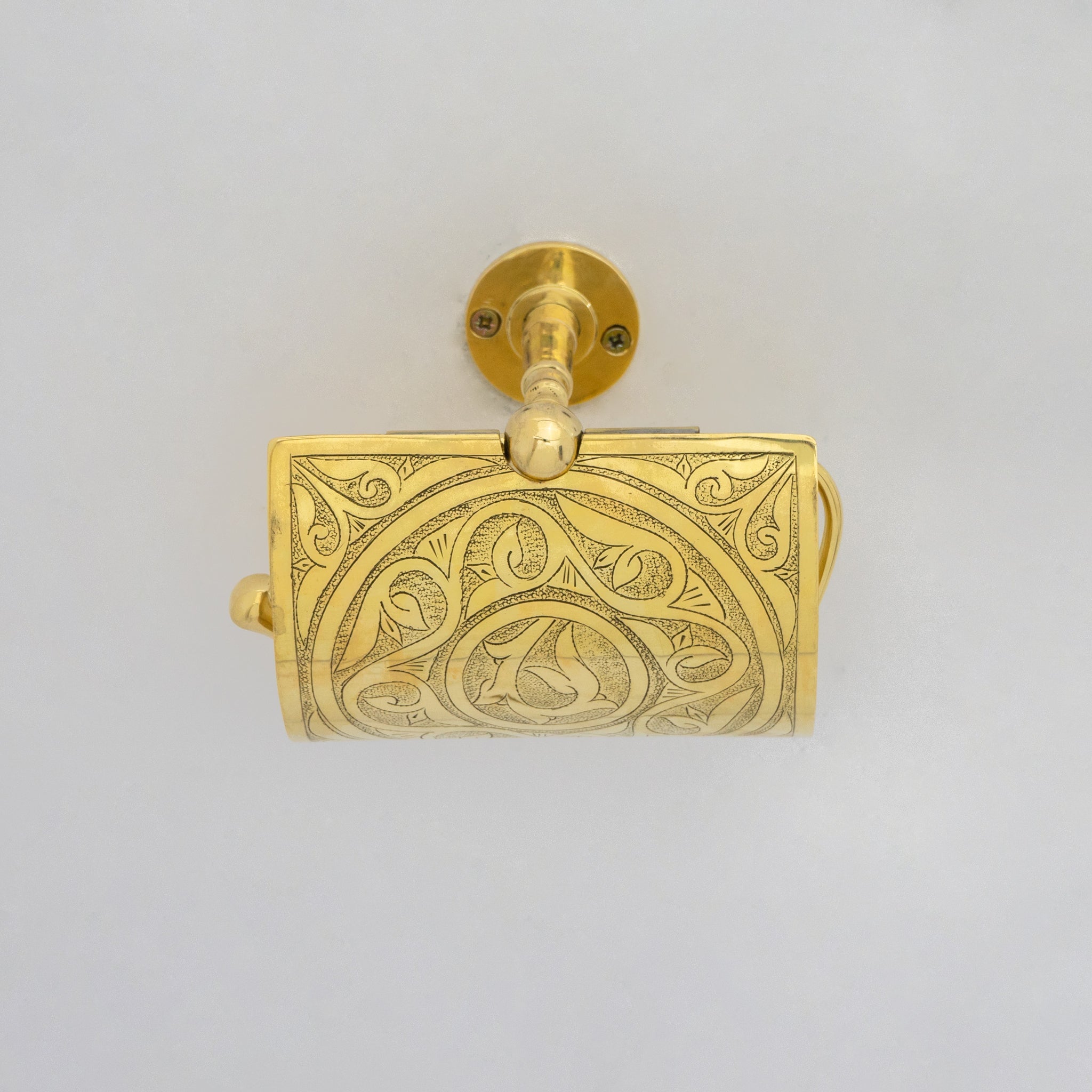 Solid Brass Toilet Paper Holder With Sliding Cover | Bathroom Tissue Holder - Insideast