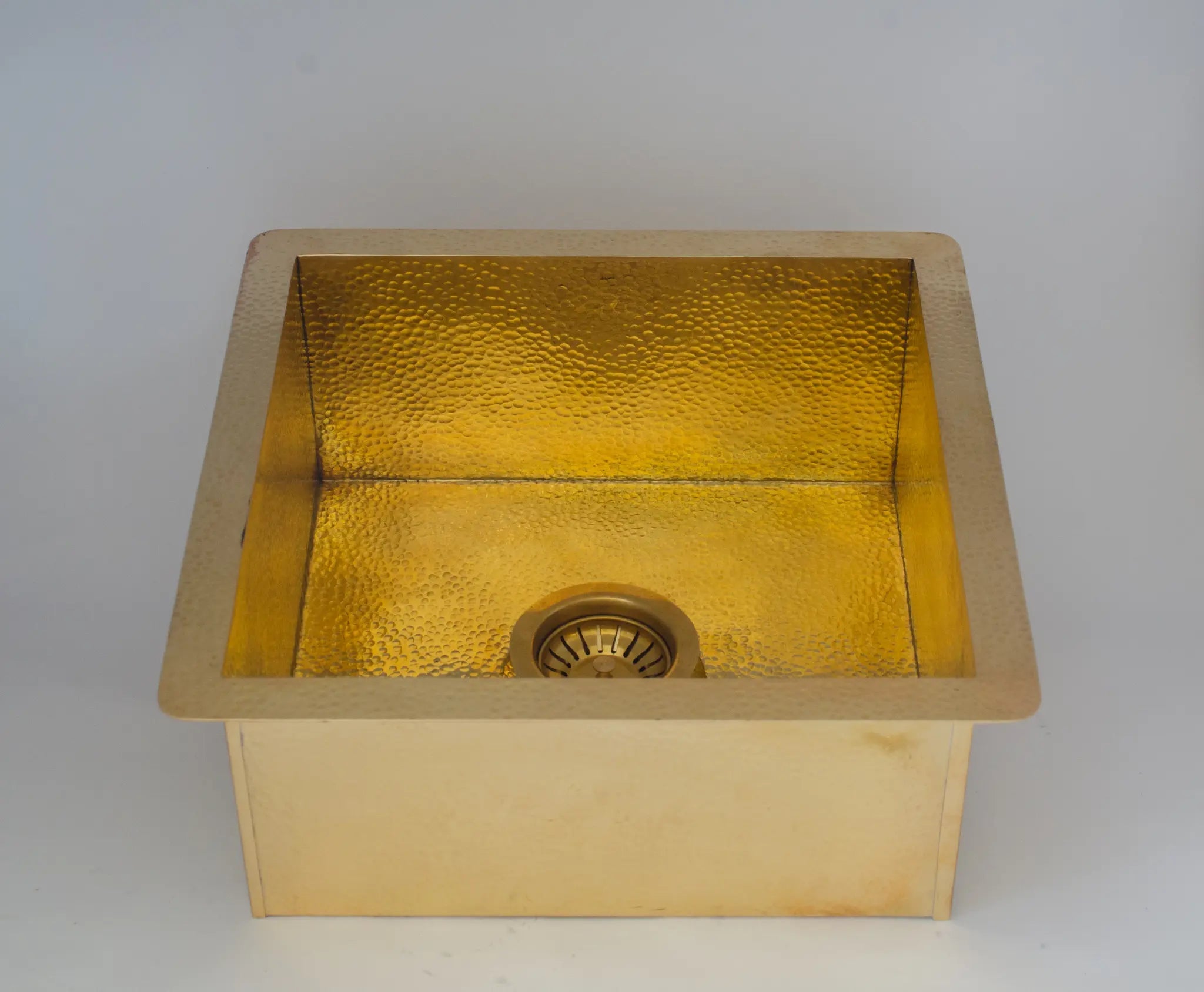 Solid Brass Undermount Hammered Sink | Kitchen Bar Sink - Insideast