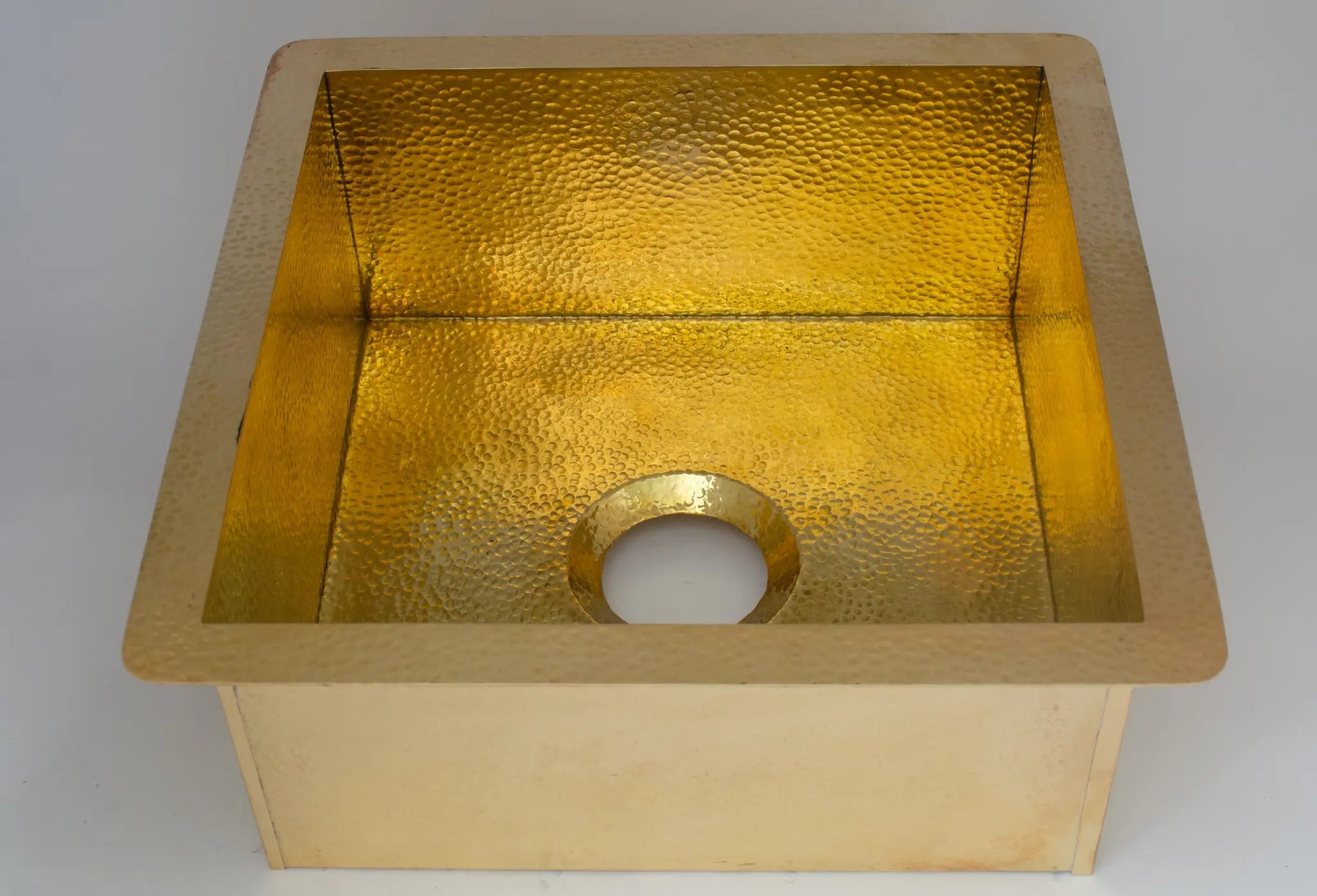 Solid Brass Undermount Hammered Sink | Kitchen Bar Sink - Insideast