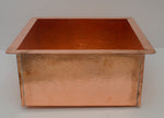 Load image into Gallery viewer, Solid Copper Undermount Hammered Sink, Kitchen Sink, Island Sink, Outdoor Sink
