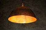 Load image into Gallery viewer, Solid Oxidized Copper Pendant Light, Dome Ceiling Light
