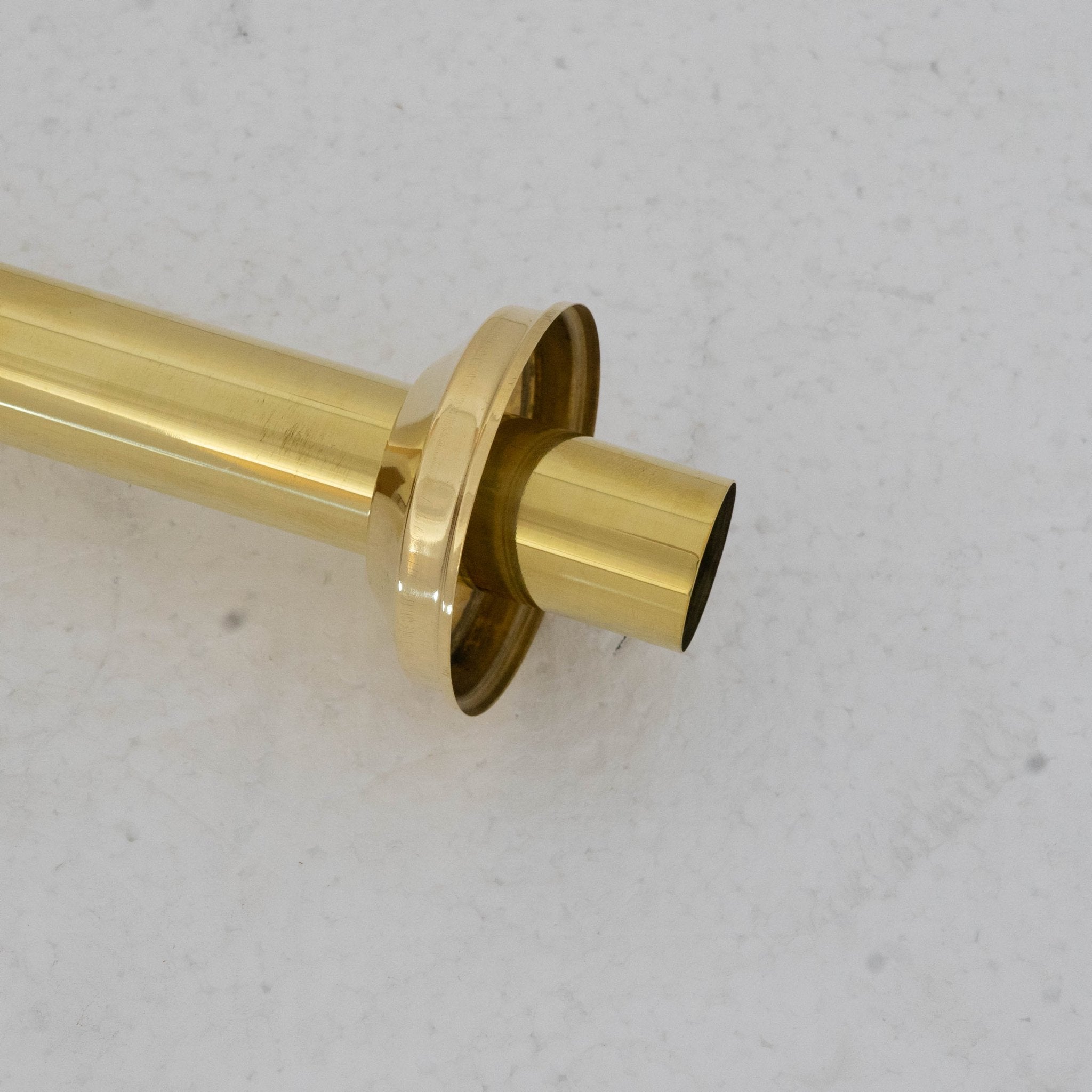 Solid Unlacquered Brass P - trap and Sink Stopper, Push Up Button, Pop Up Drain, Brass Water Trap - Insideast