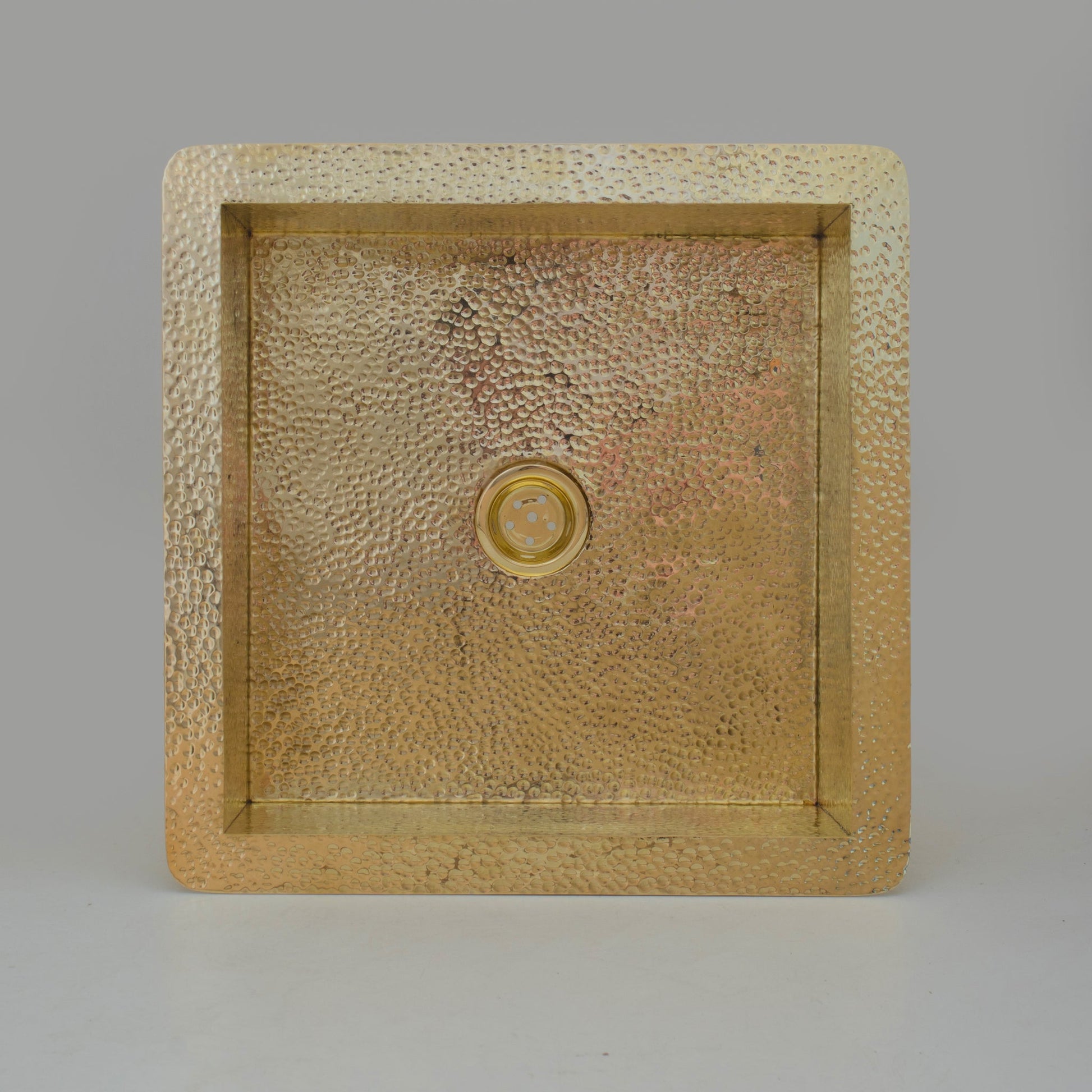 Solid Unlacquered Brass Undermount Hammered Sink, Kitchen Bar Sink - Insideast