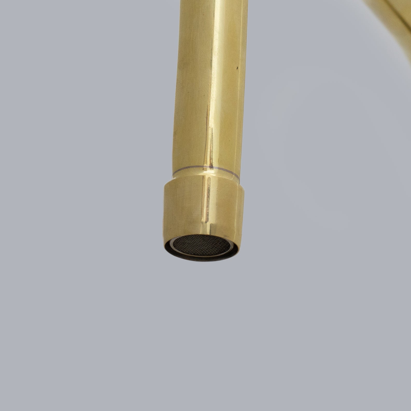 Traditional 8″ Brass Bridge Kitchen Faucet with Square Spout | Two Handles - Insideast