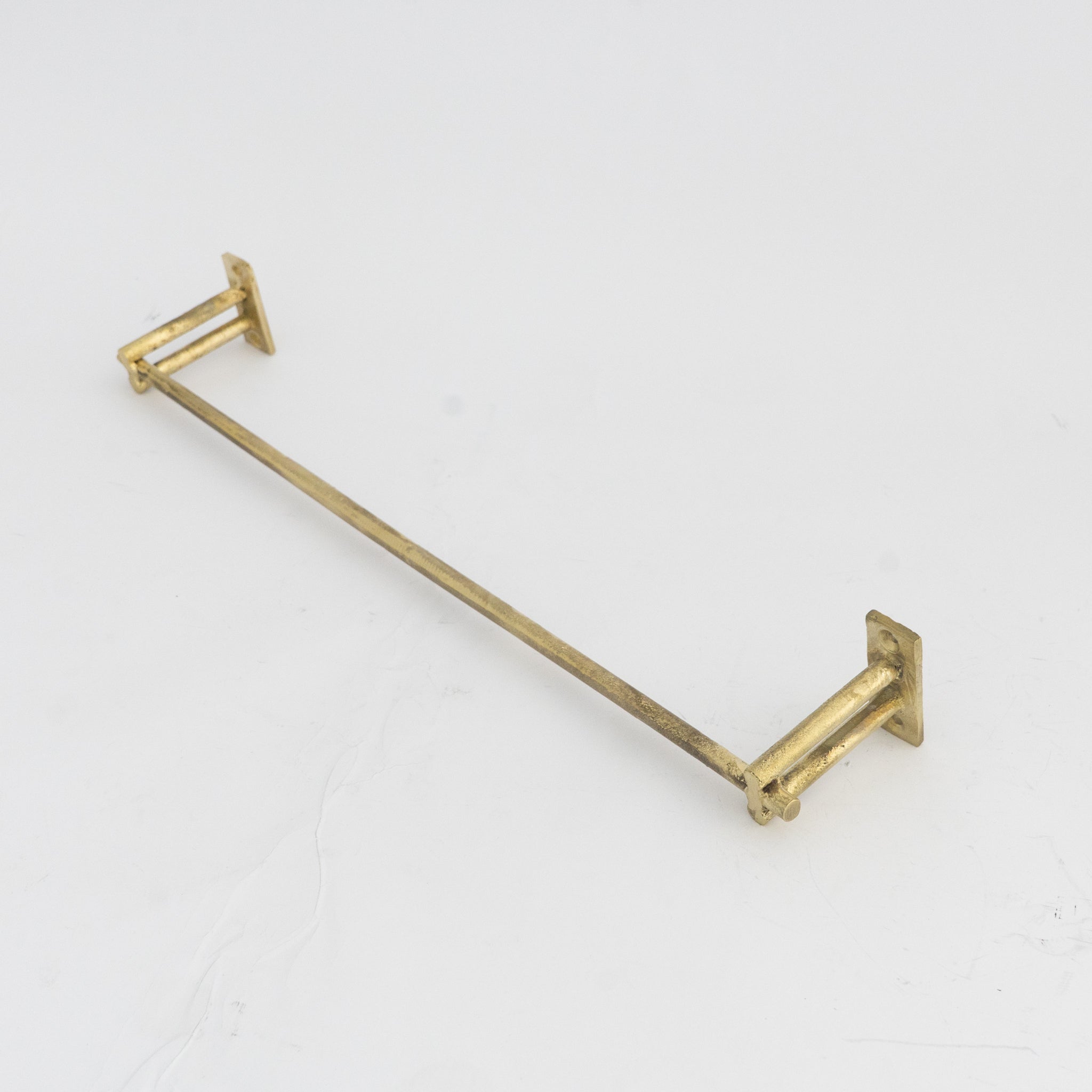 Unfinished Brass Towel Bar Holder | Bathroom Towel Hanger - Insideast