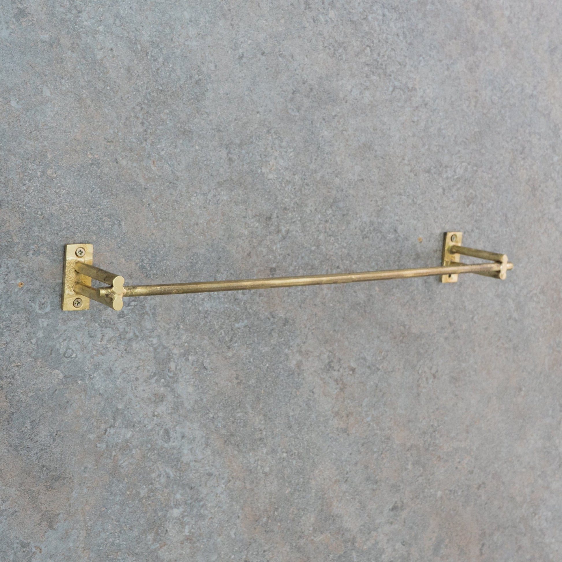 Unfinished Brass Towel Bar Holder | Bathroom Towel Hanger - Insideast