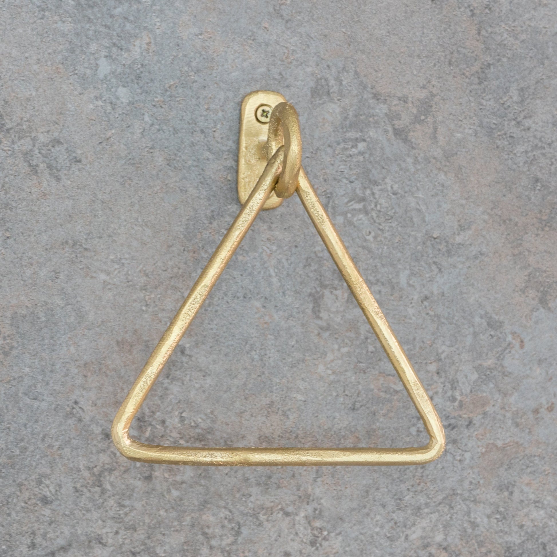 Unfinished Solid Brass Towel Ring, Sand Casted - Insideast