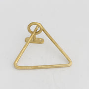 Unfinished Solid Brass Towel Ring, Sand Casted - Insideast