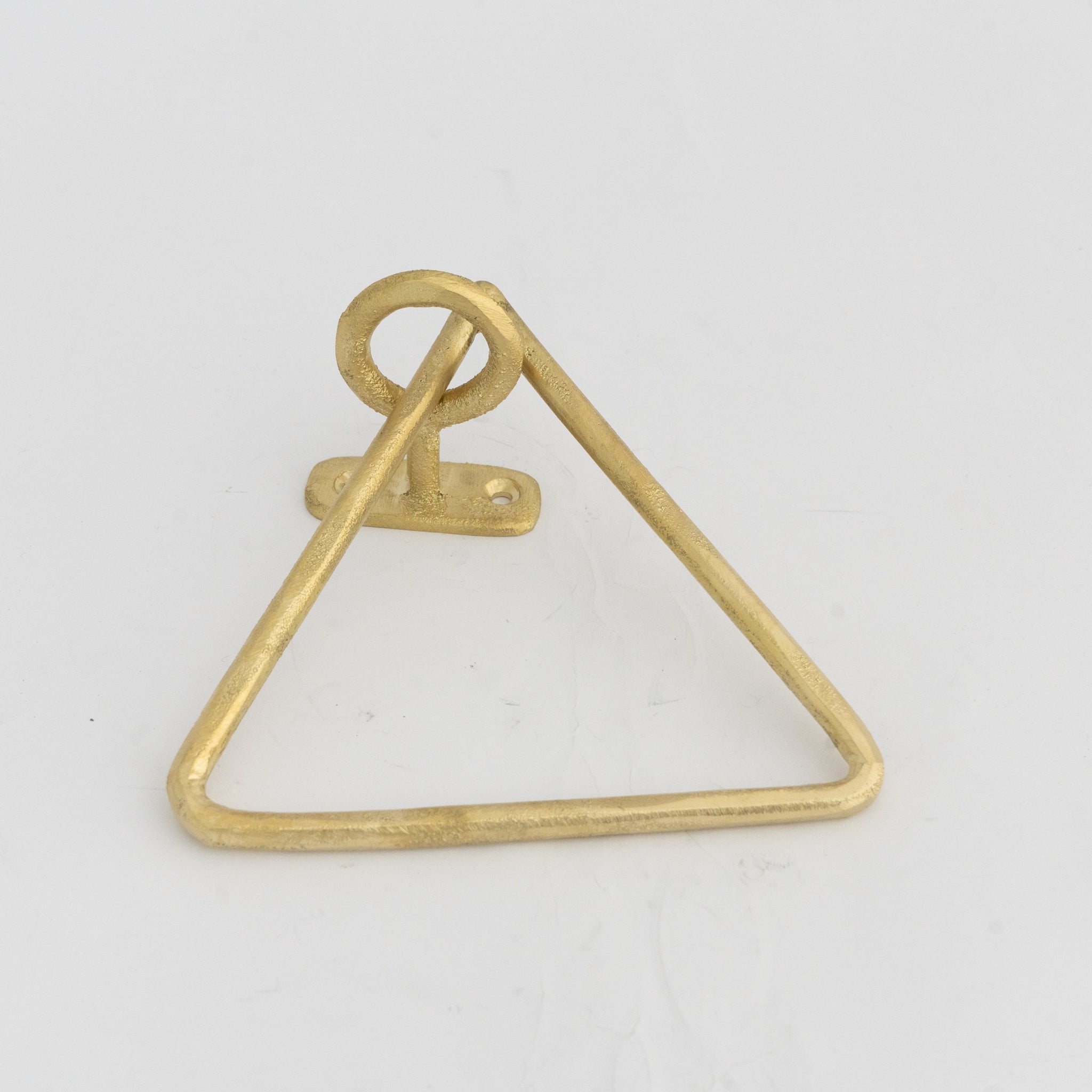 Unfinished Solid Brass Towel Ring, Sand Casted - Insideast