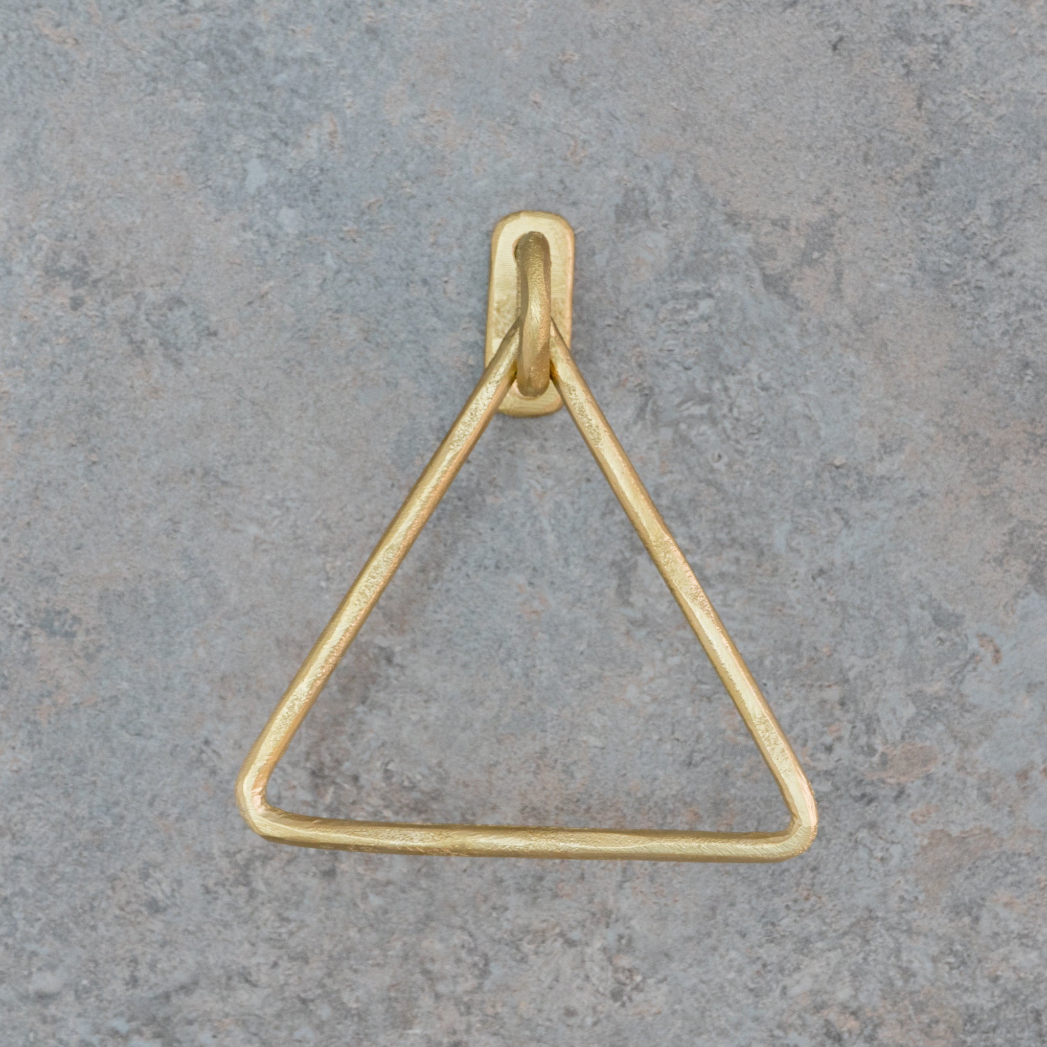 Unfinished Solid Brass Towel Ring, Sand Casted - Insideast