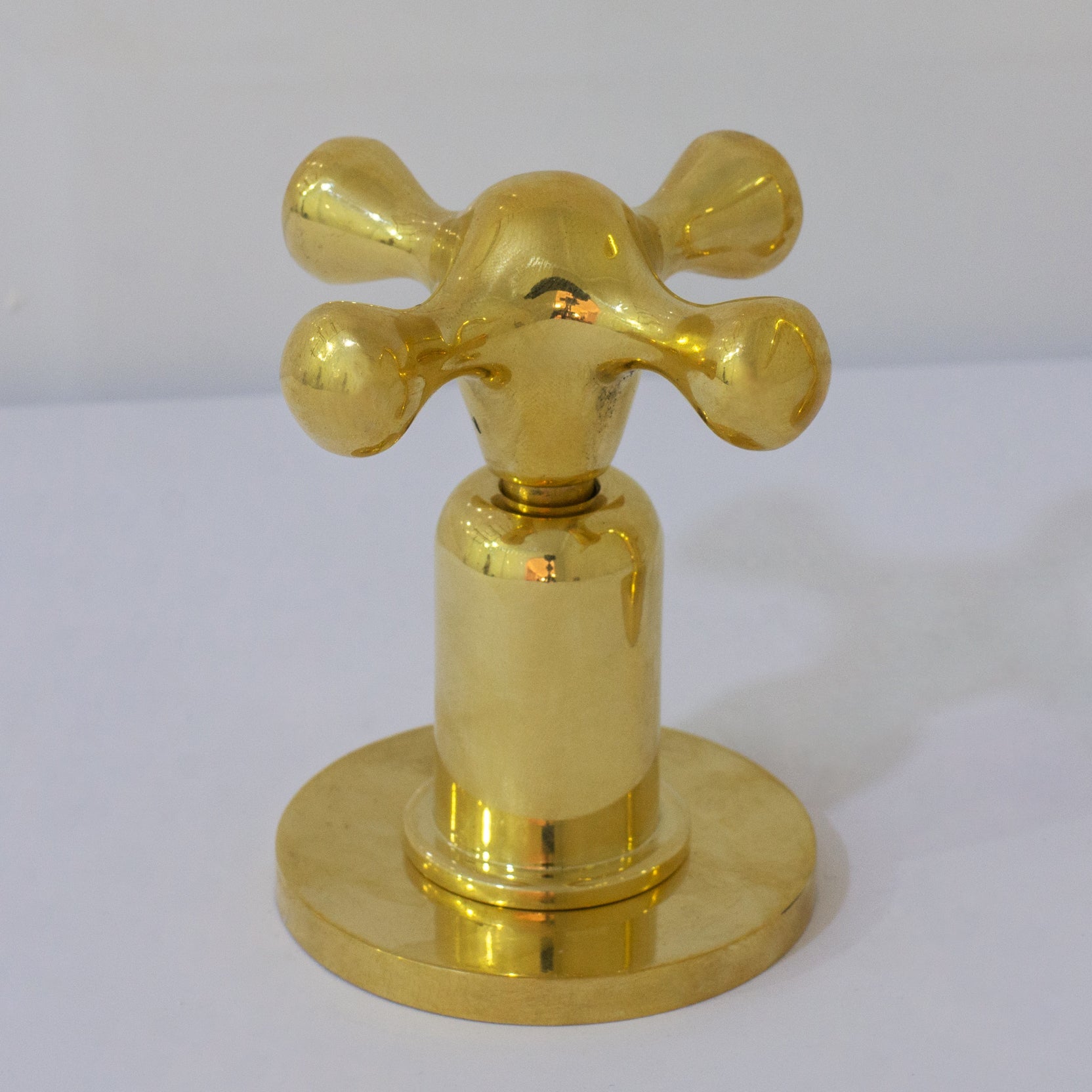 Unlacquered Brass 3 - Hole Widespread Faucet, Deck Mount Bathroom Waterfall Faucet - Insideast