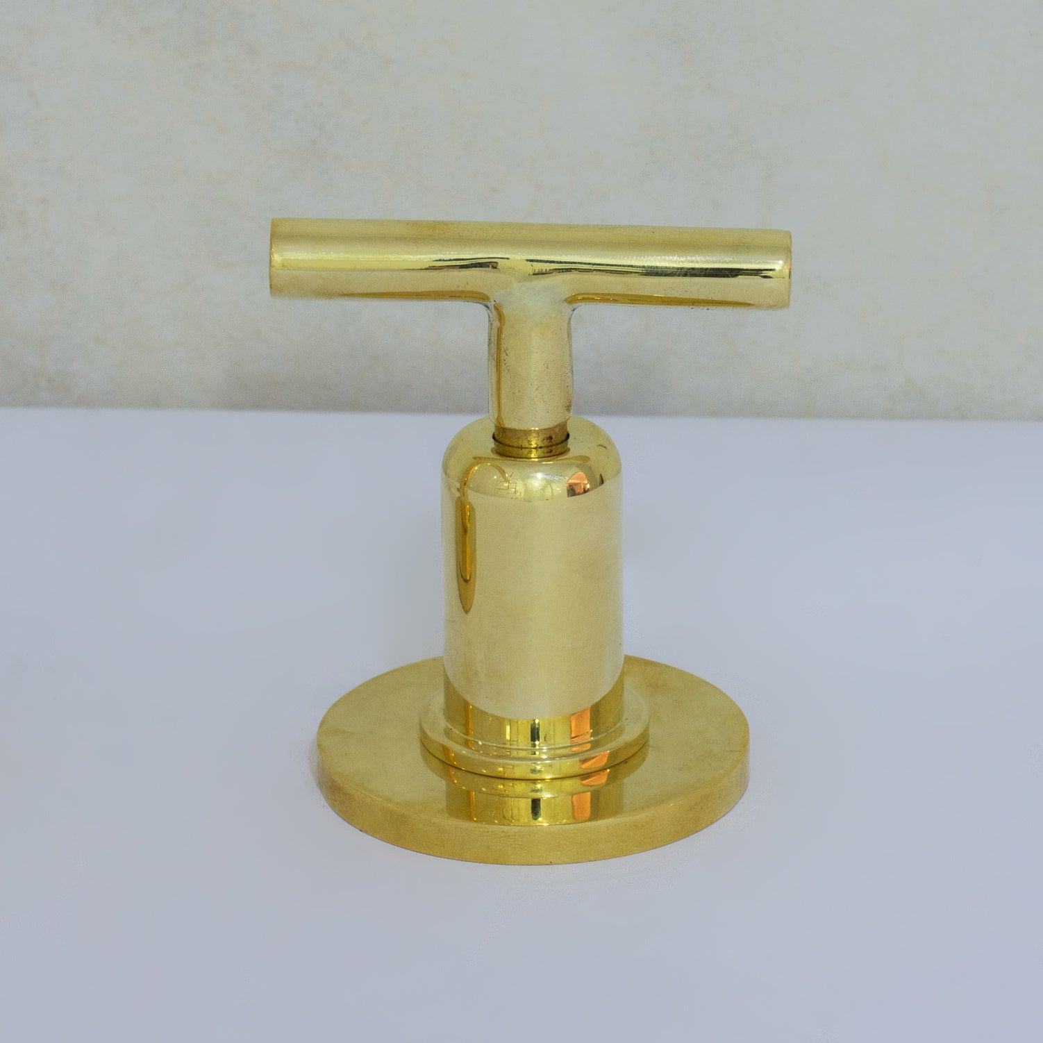 Unlacquered Brass 3 - Hole Widespread Faucet, Deck Mount Bathroom Waterfall Faucet - Insideast