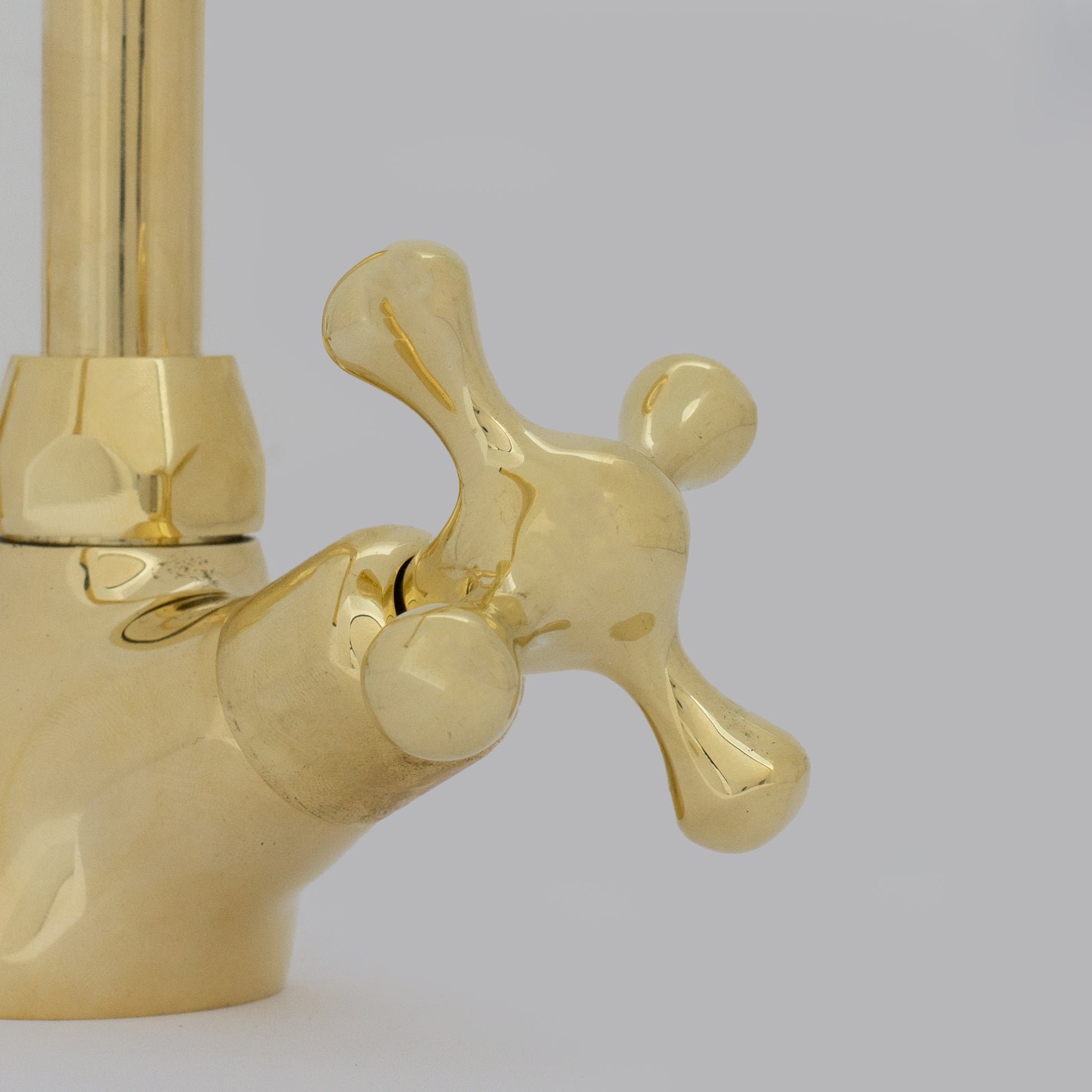 Unlacquered Brass Compact Faucet | Single Hole Bathroom Sink Faucet - Insideast