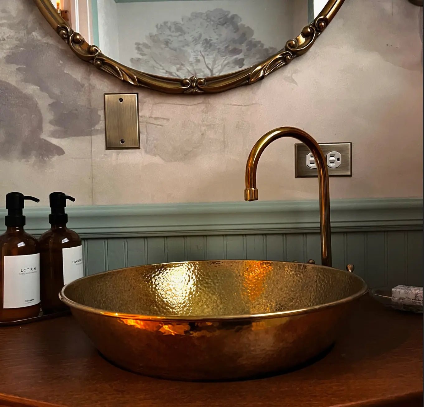 Unlacquered Brass Compact Faucet | Single Hole Bathroom Sink Faucet - Insideast