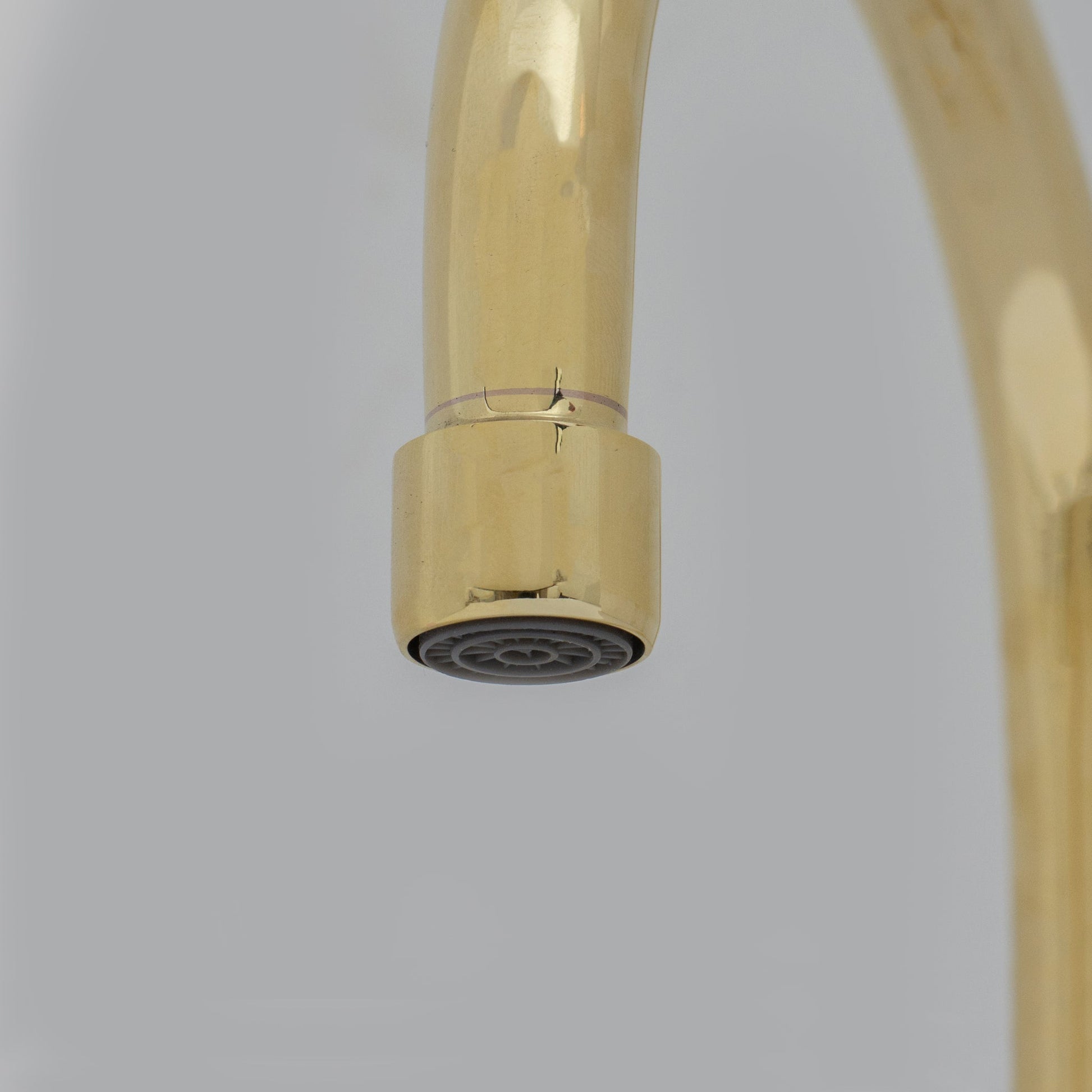 Unlacquered Brass Compact Faucet | Single Hole Bathroom Sink Faucet - Insideast