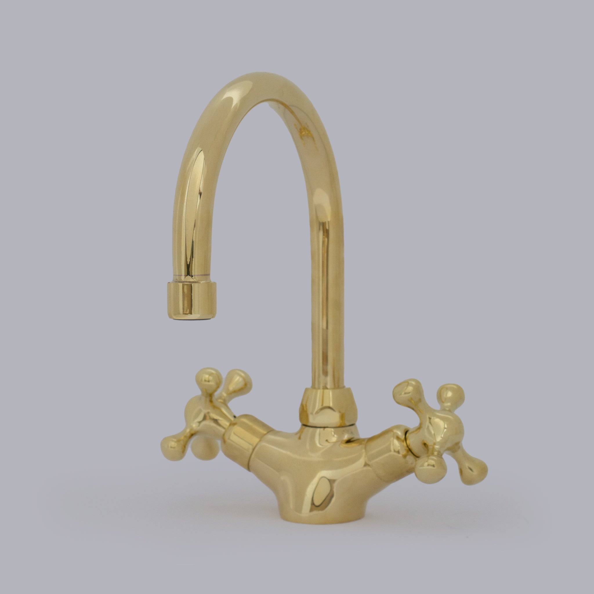 Unlacquered Brass Compact Faucet | Single Hole Bathroom Sink Faucet - Insideast