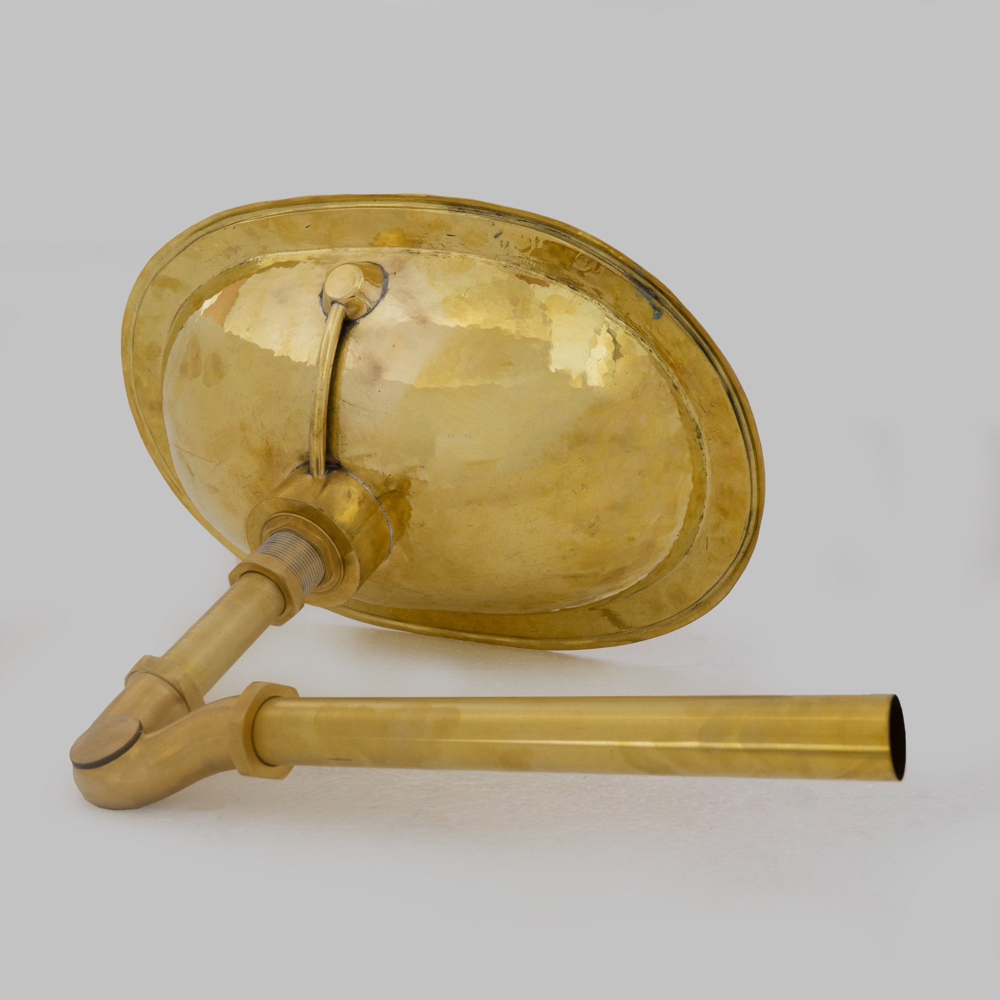 Unlacquered Brass Drop - in Sink | Bathroom Oval Sink - Insideast