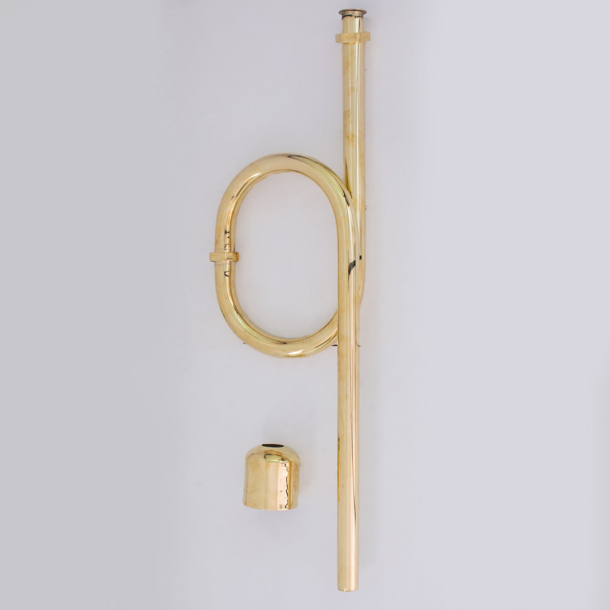 Unlacquered Brass Floor - Mounted S - Trap | Exposed Plumbing Kit - Insideast