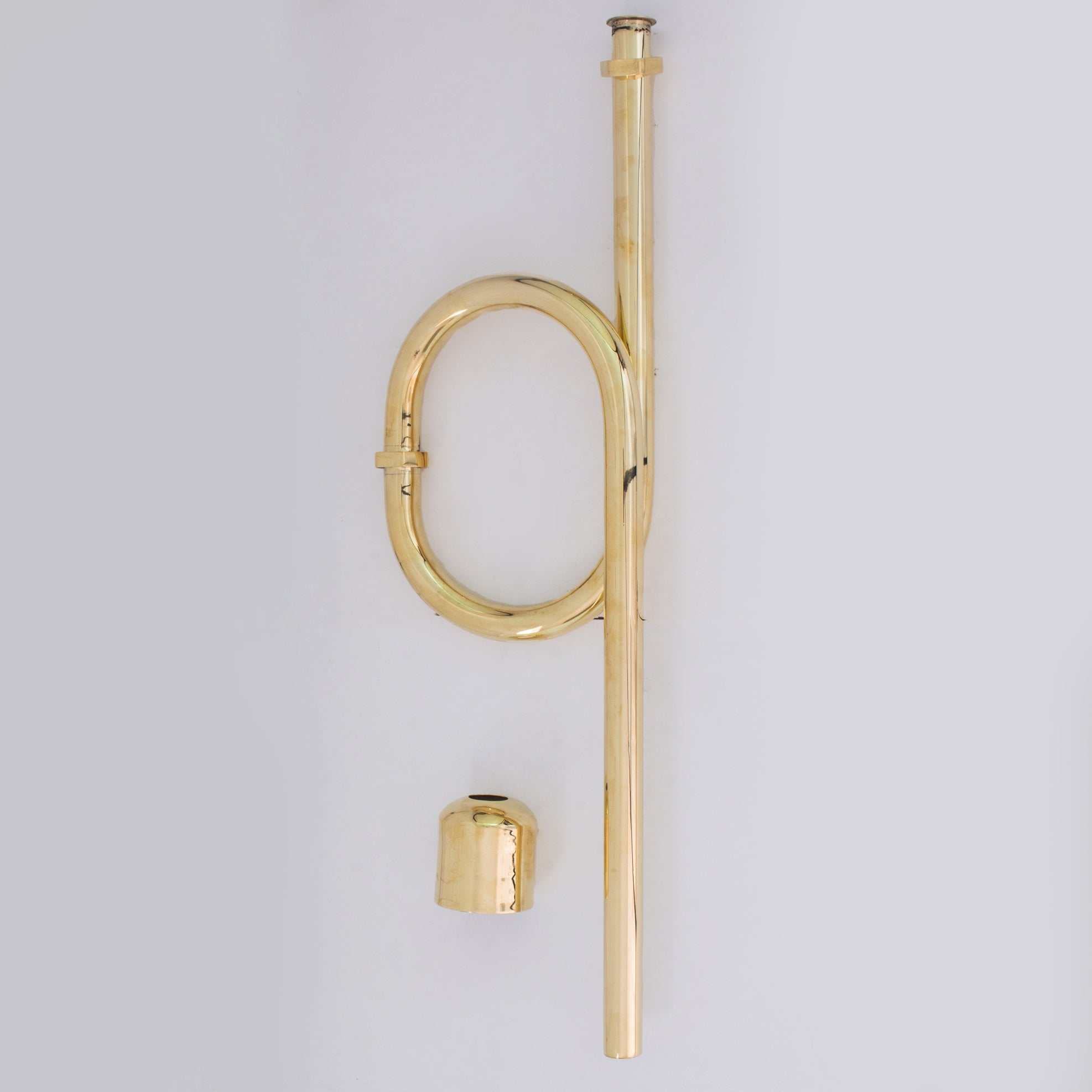 Unlacquered Brass Floor - Mounted S - Trap | Exposed Plumbing Kit - Insideast