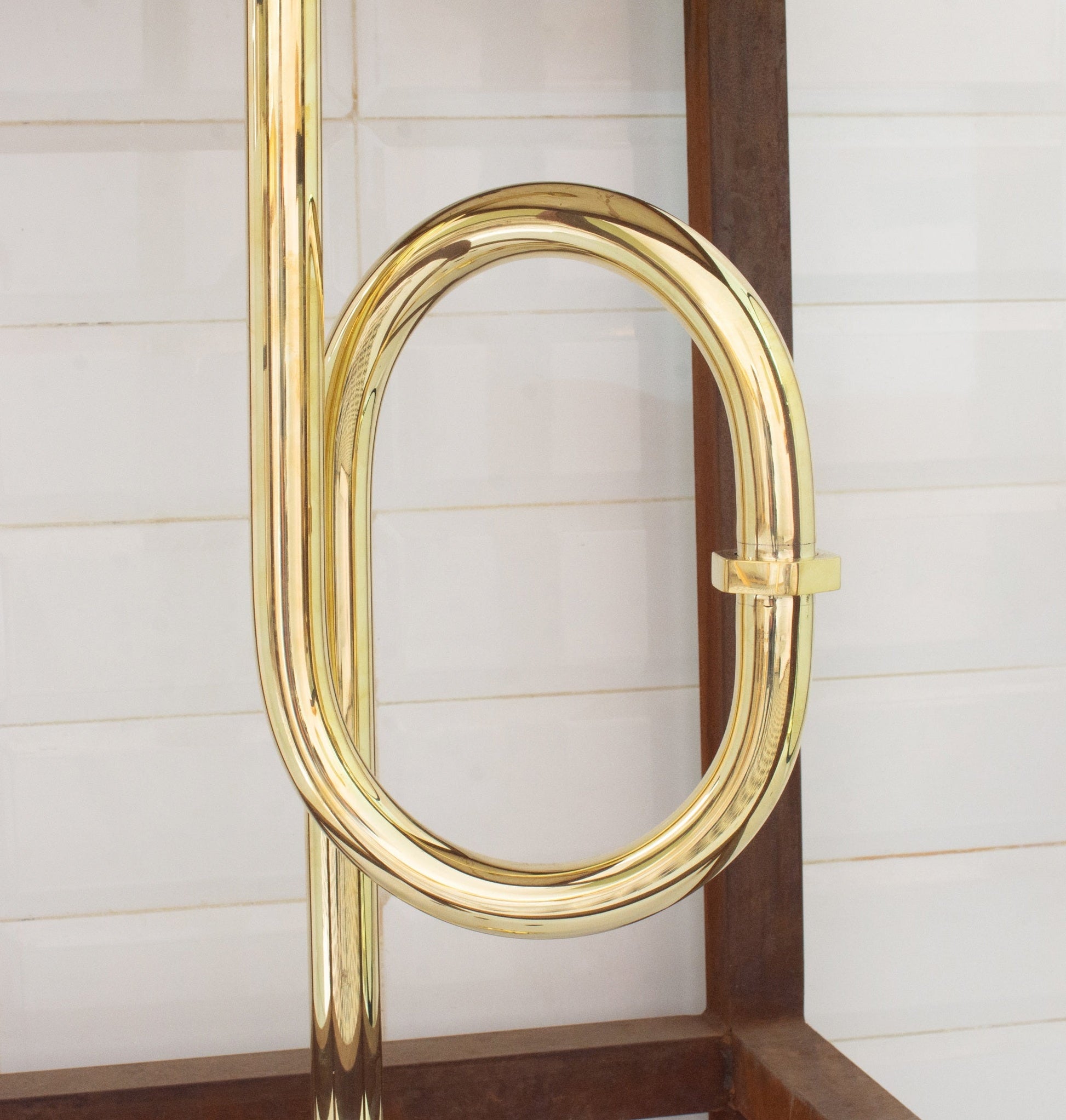 Unlacquered Brass Floor - Mounted S - Trap | Exposed Plumbing Kit - Insideast