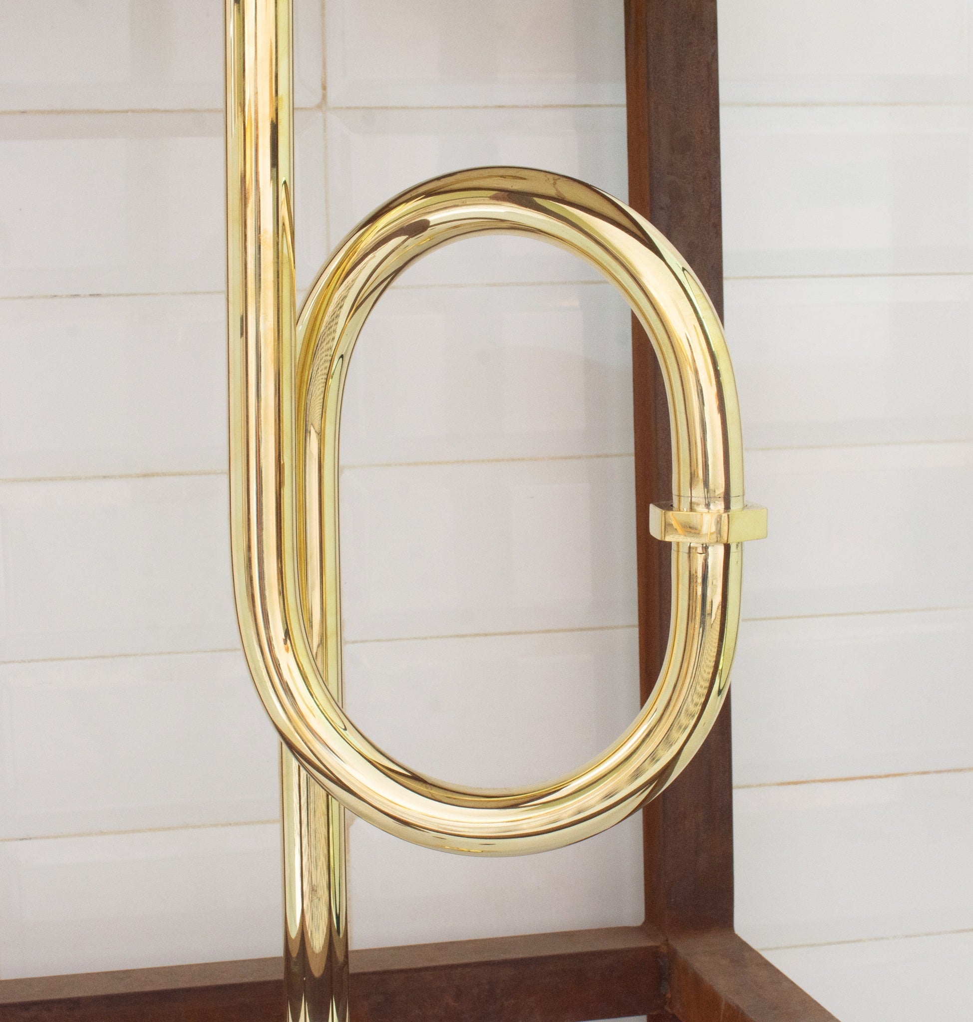 Unlacquered Brass Floor - Mounted S - Trap | Exposed Plumbing Kit - Insideast