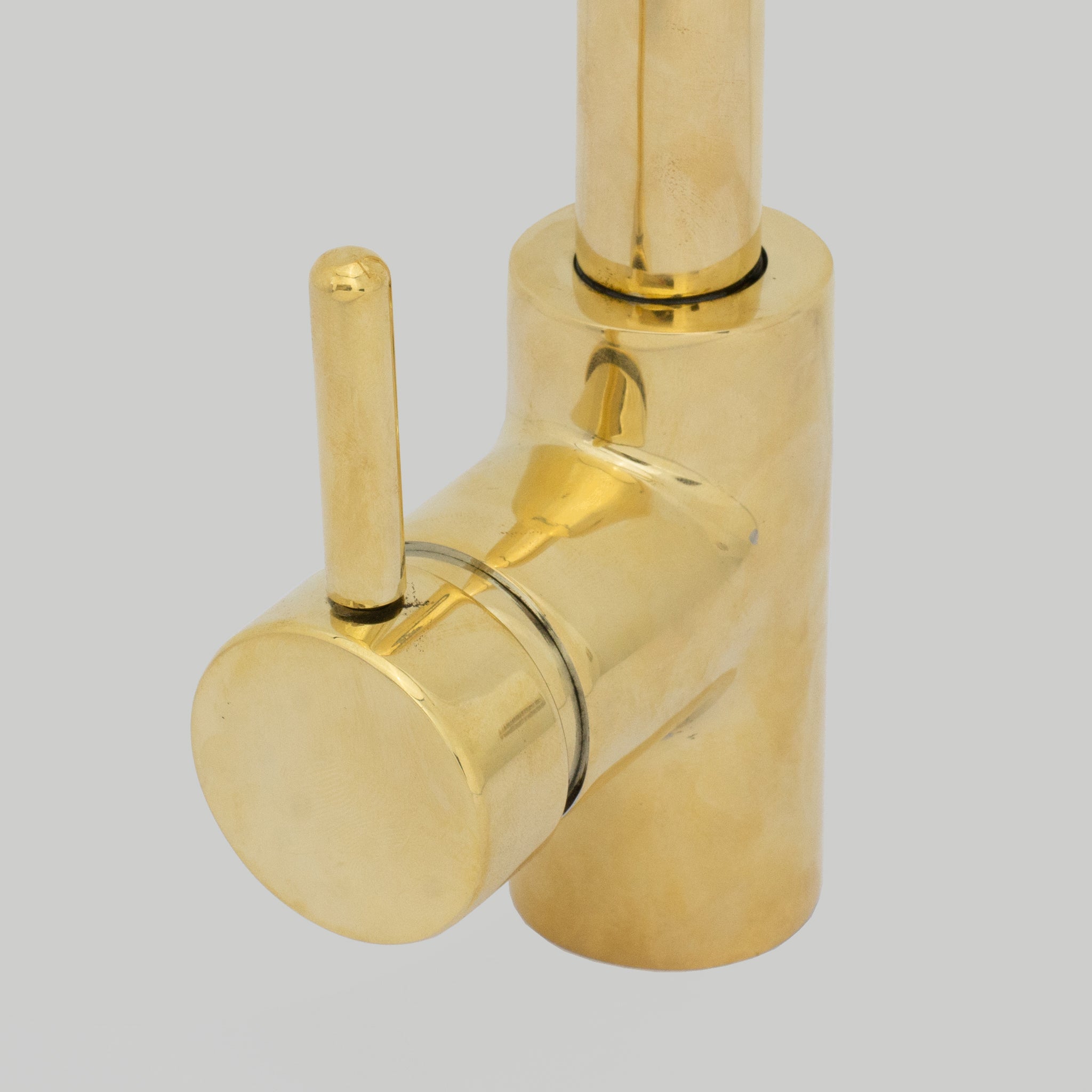 Unlacquered Brass Kitchen Faucet, Island Faucet, Antique Brass Sink Mixer Tap - Insideast