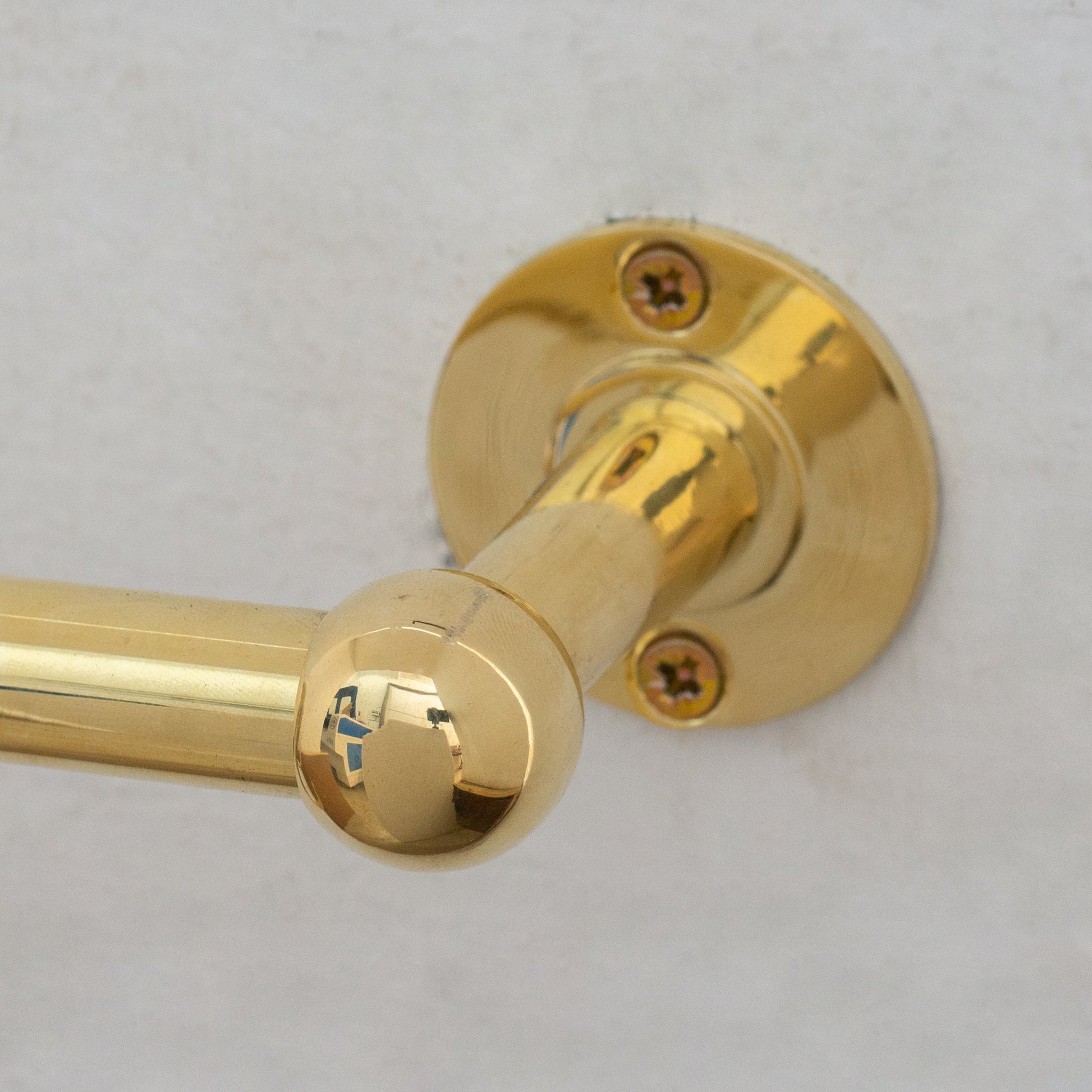 Unlacquered Brass Kitchen Rods, Pot Rail With S Hooks, Pan Rack organizer, Wall Mounted Brass Kitchen Rod with Hooks - Insideast