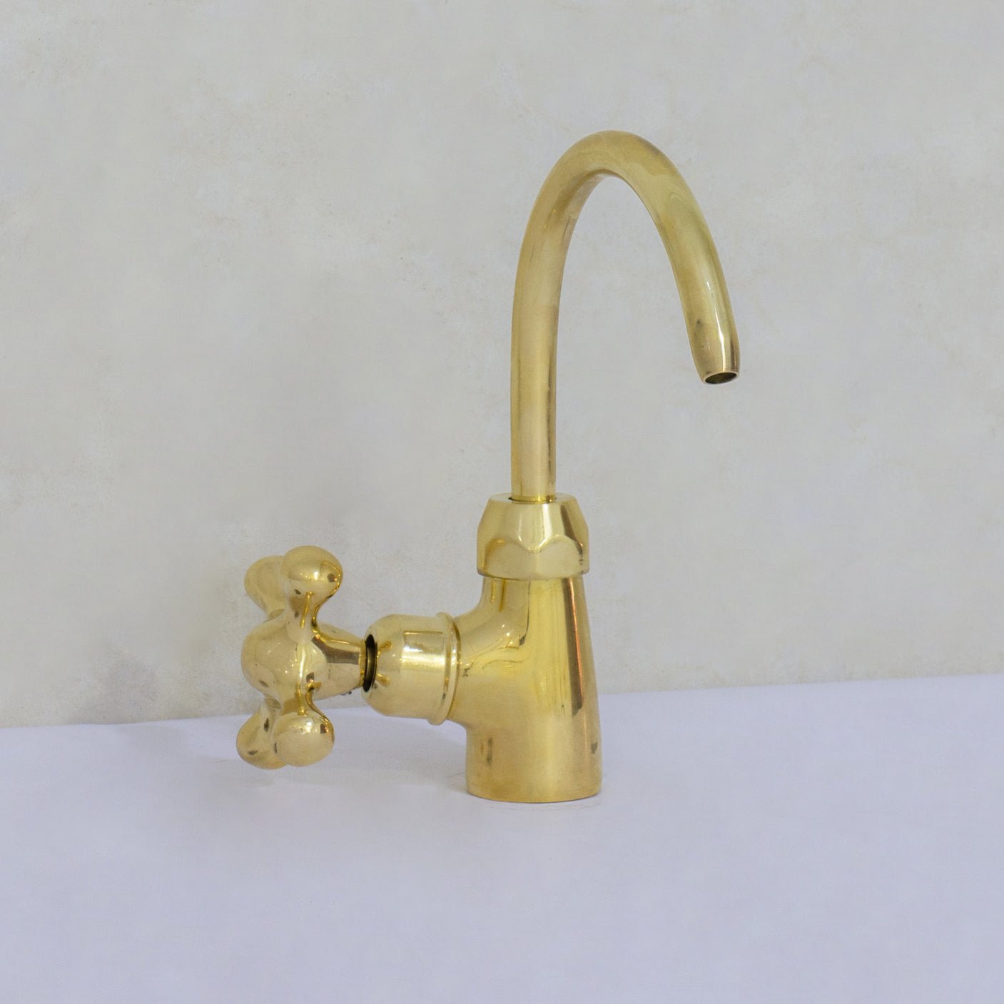 Unlacquered Brass Kitchen Water Dispenser, Cold Water Faucet, Water Filter Faucet, Small Sink Faucet - Insideast