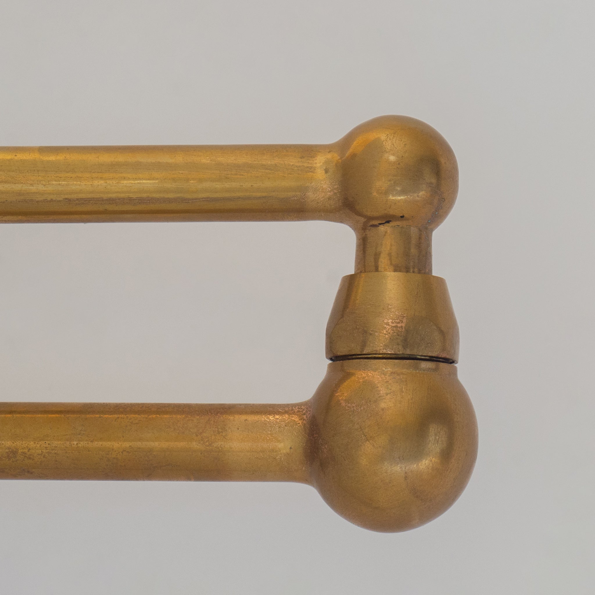 Unlacquered Brass Pot Filler, Kitchen Faucet, Aged Brass Faucet, Stove Faucet - Insideast