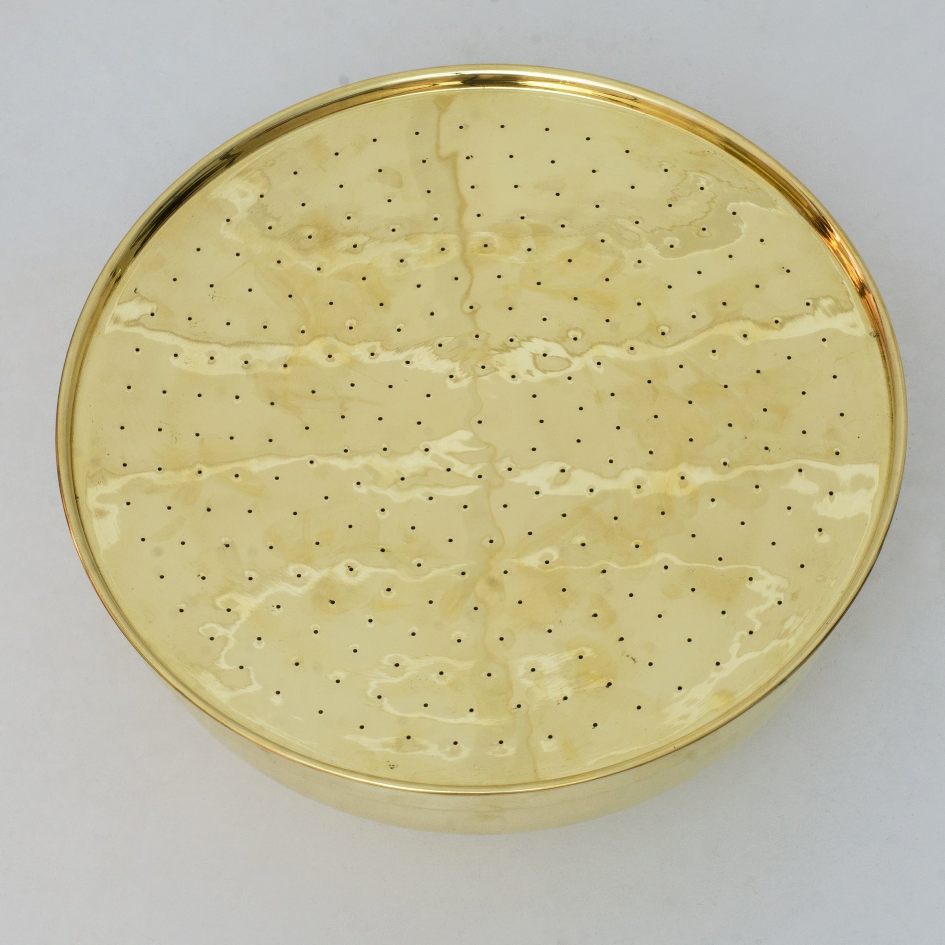 Unlacquered Brass Rain Shower Head | 12" Round - Insideast