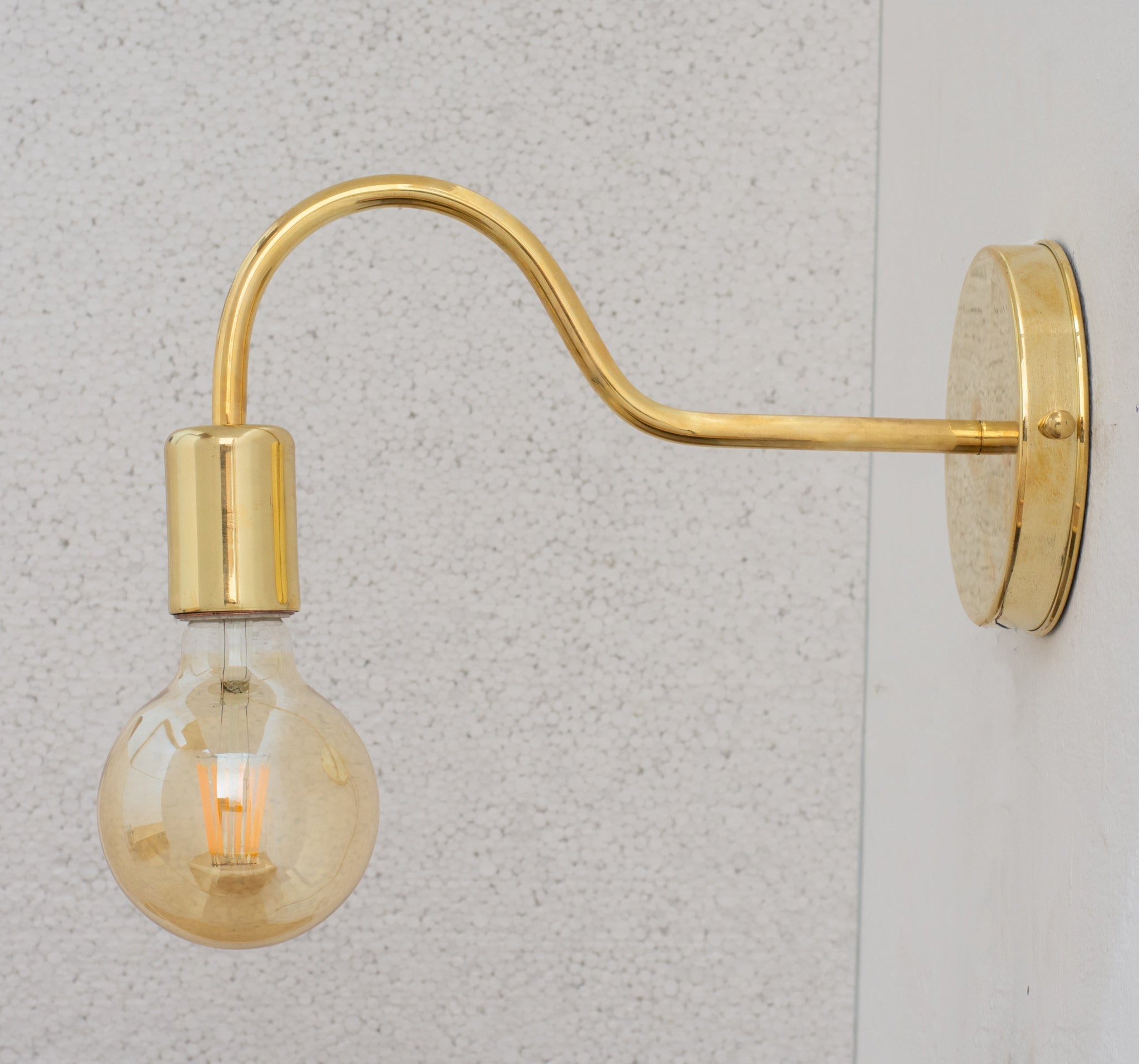 Unlacquered Brass Sconce, Wall Mount Lamp, Sconce Lighting Fixture - Insideast