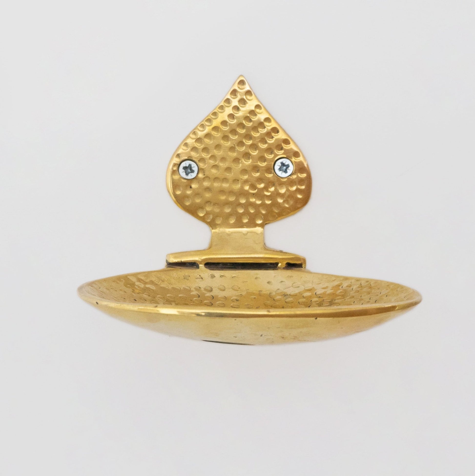 Unlacquered brass Soap Dish, Hammered Brass Soap Holder, Shower Soap Holder - Insideast