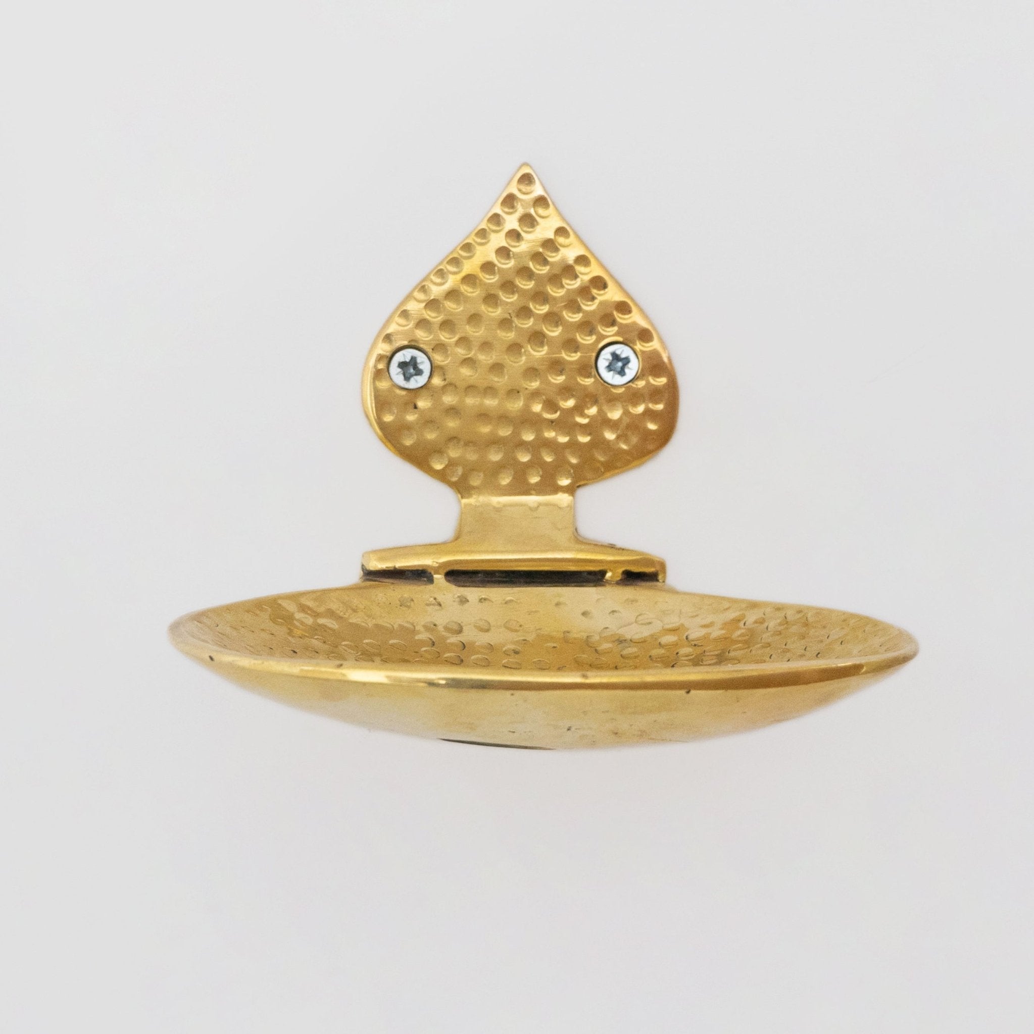 Unlacquered brass Soap Dish, Hammered Brass Soap Holder, Shower Soap Holder - Insideast