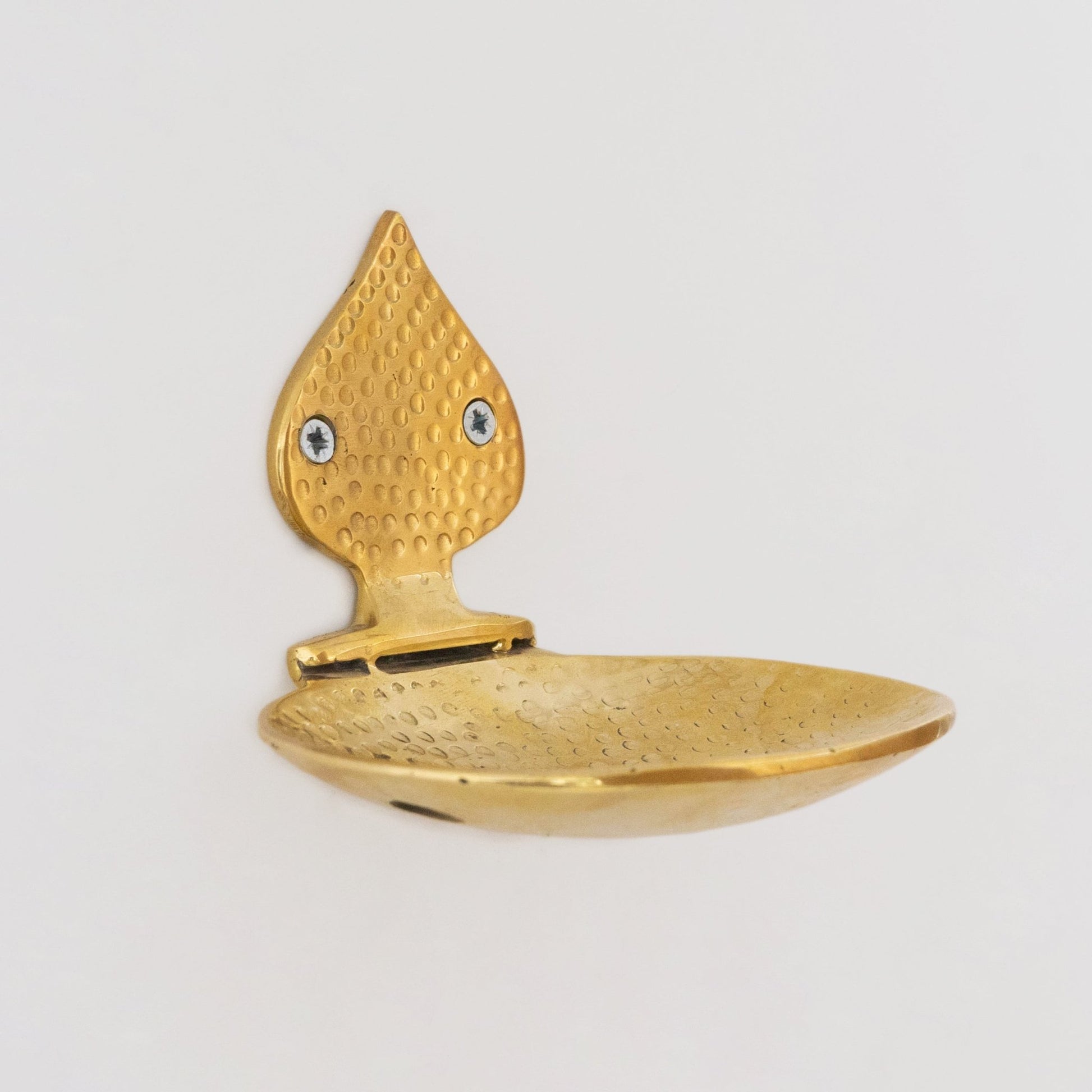 Unlacquered brass Soap Dish, Hammered Brass Soap Holder, Shower Soap Holder - Insideast