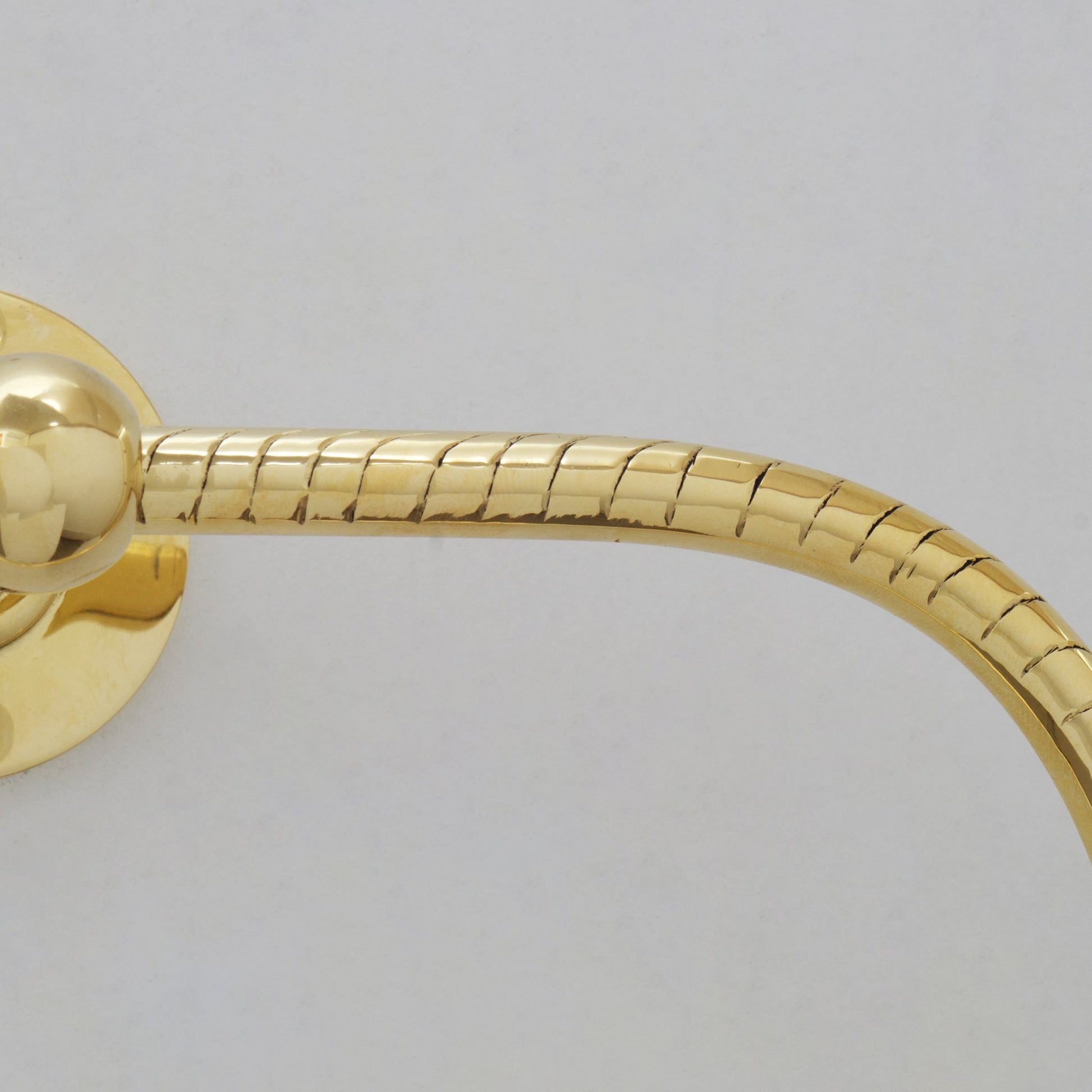 Unlacquered Brass Towel Holder, Towel Hanger, Wall Mount Towel Hook, Hand Engraved Finish - Insideast