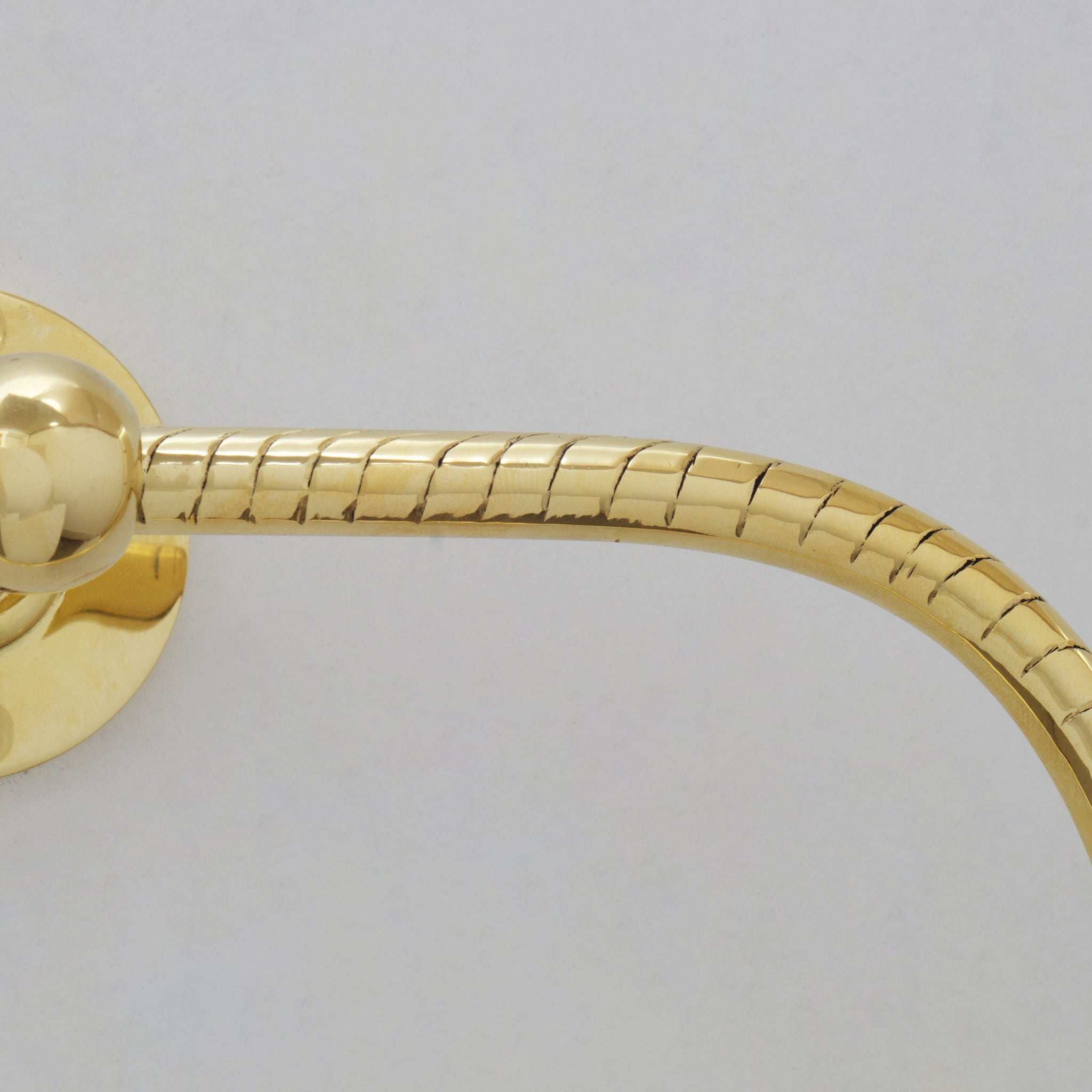 Unlacquered Brass Towel Holder, Towel Hanger, Wall Mount Towel Hook, Hand Engraved Finish - Insideast