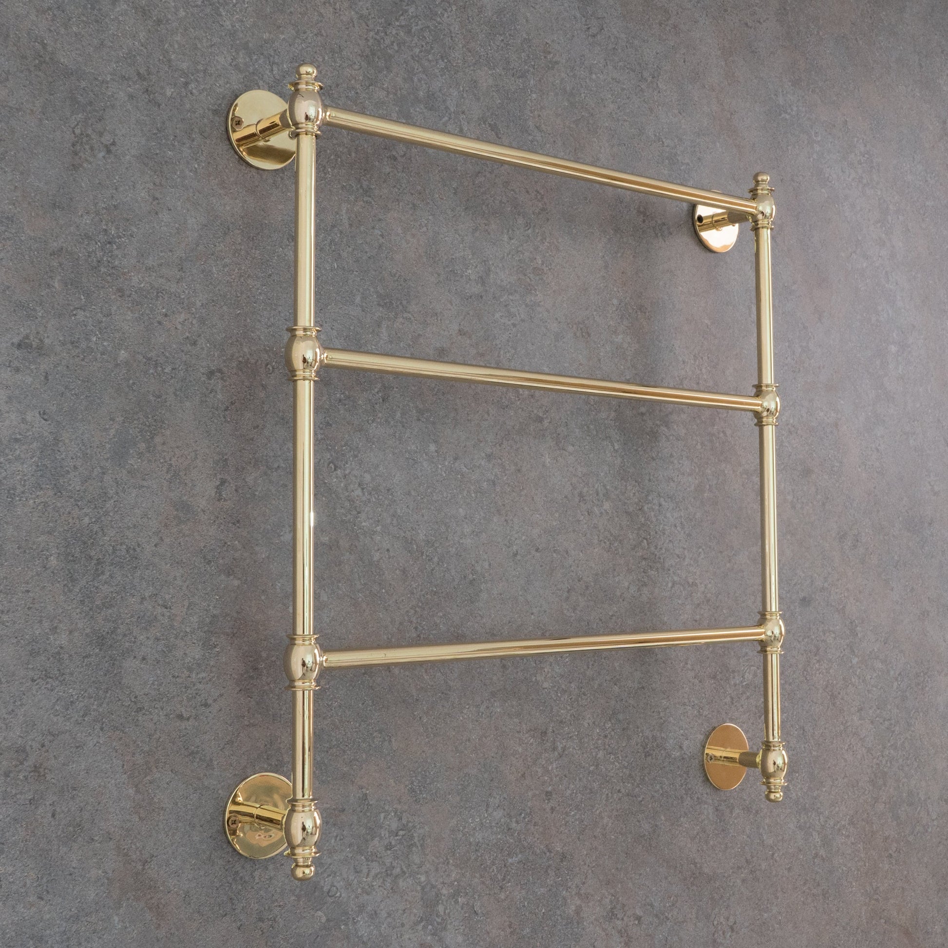 Unlacquered Brass Towel Organizer | Towel Rail - Insideast